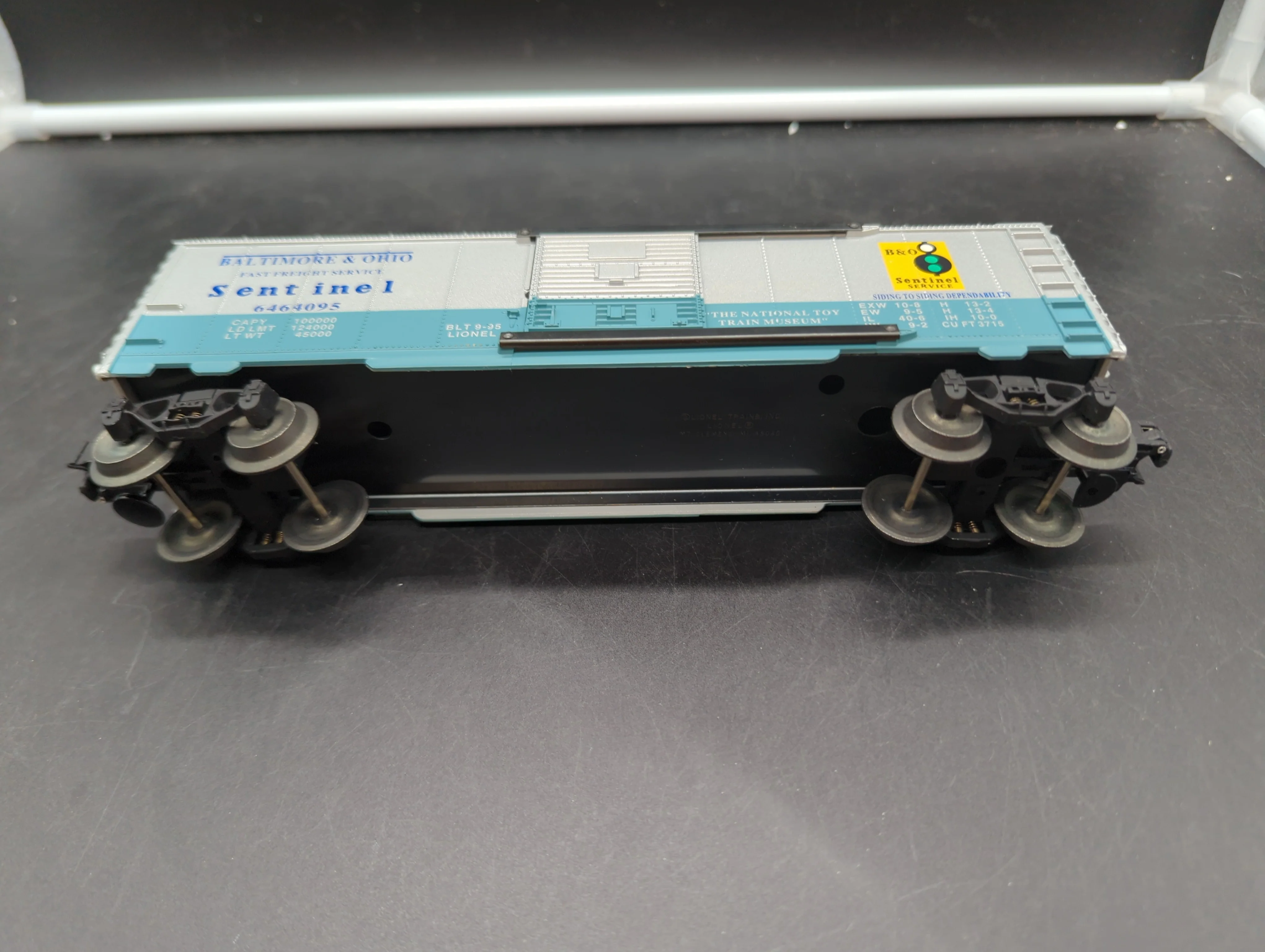 Lionel 6-52051 (6464-095) Baltimore & Ohio Sentinel B&O box car O scale Like New Box Worn - Image 5