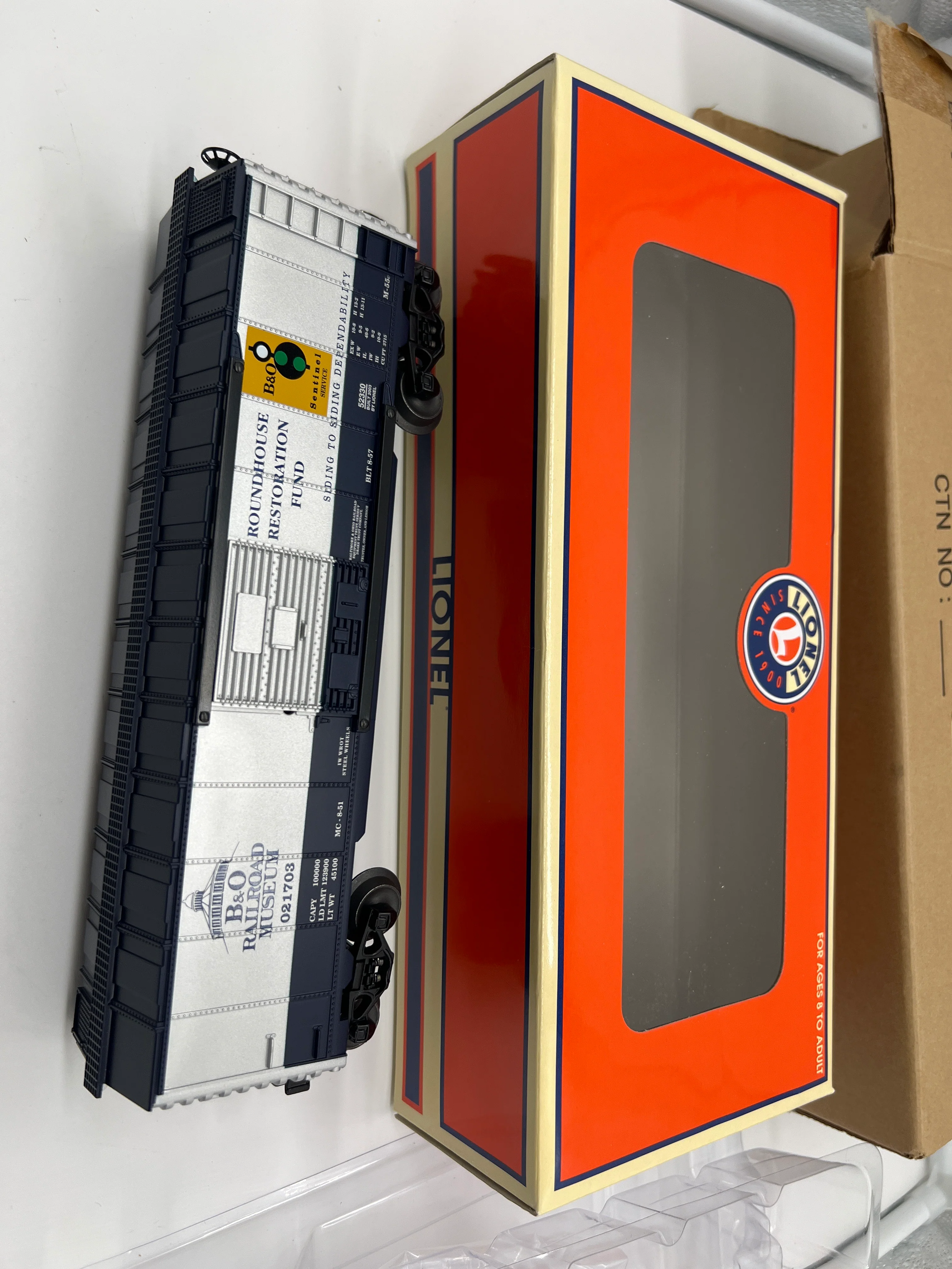 Lionel 6-52330 Baltimore and Ohio Railroad B&O Museum fundraiser boxcar #021703 O SCALE NEW - Image 4