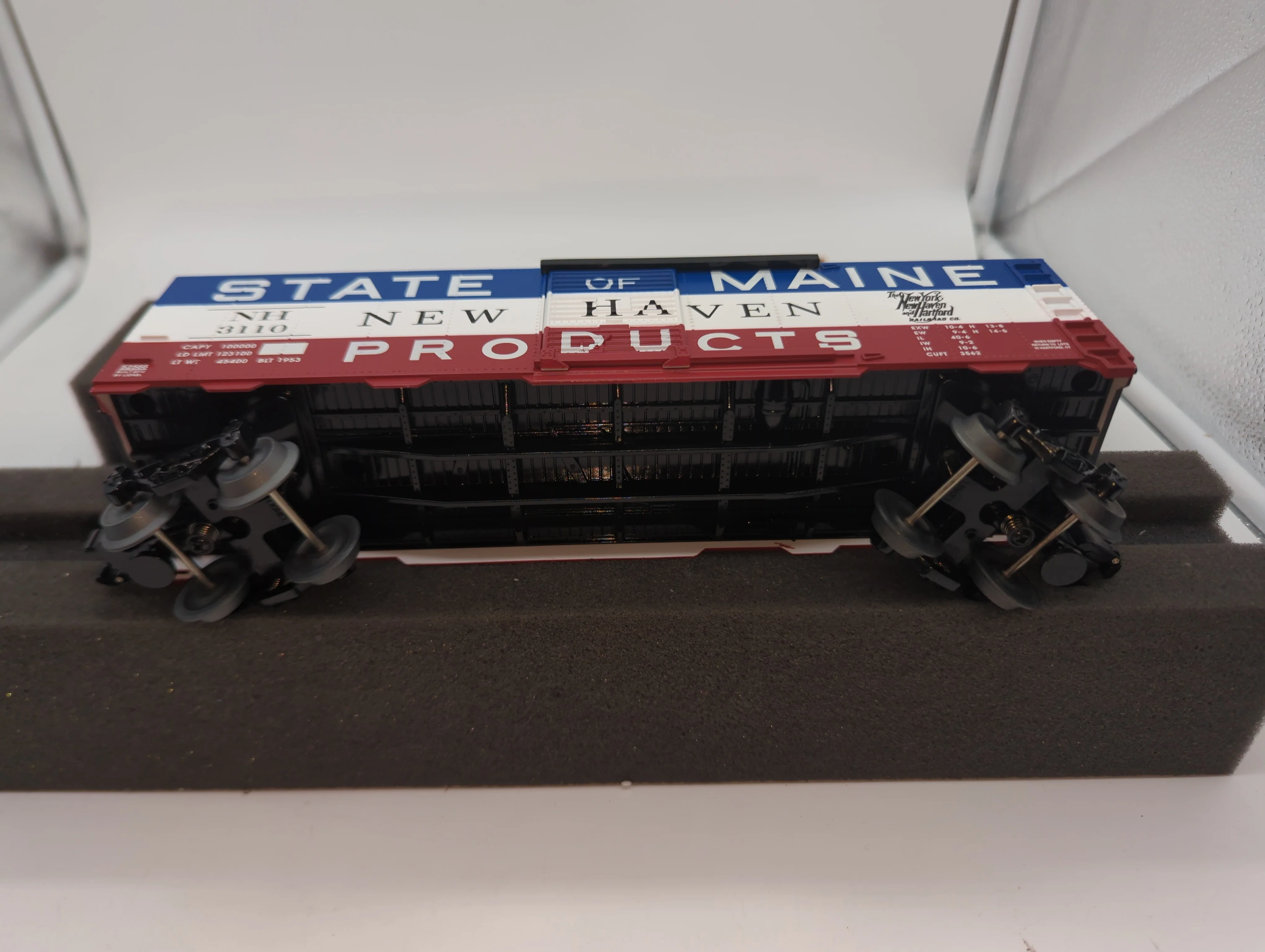 Lionel 6-52566 Lots 2010 State of Maine New Haven York Hartford 3110 boxcar O SCALE Like New - Image 4