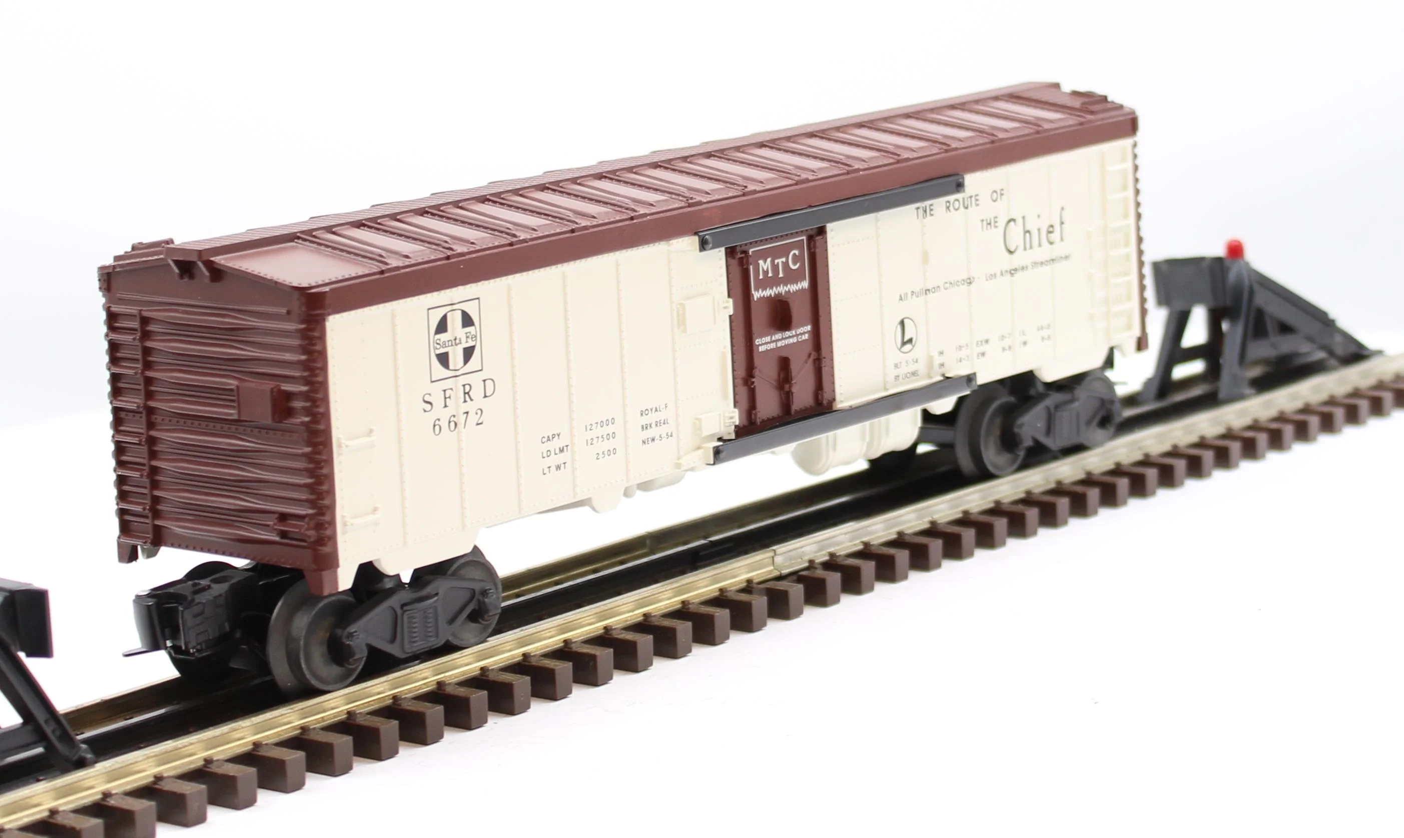 Lionel 6-6672 SFRD Route Of The Chief Reefer 6672 O SCALE Like New - Image 5