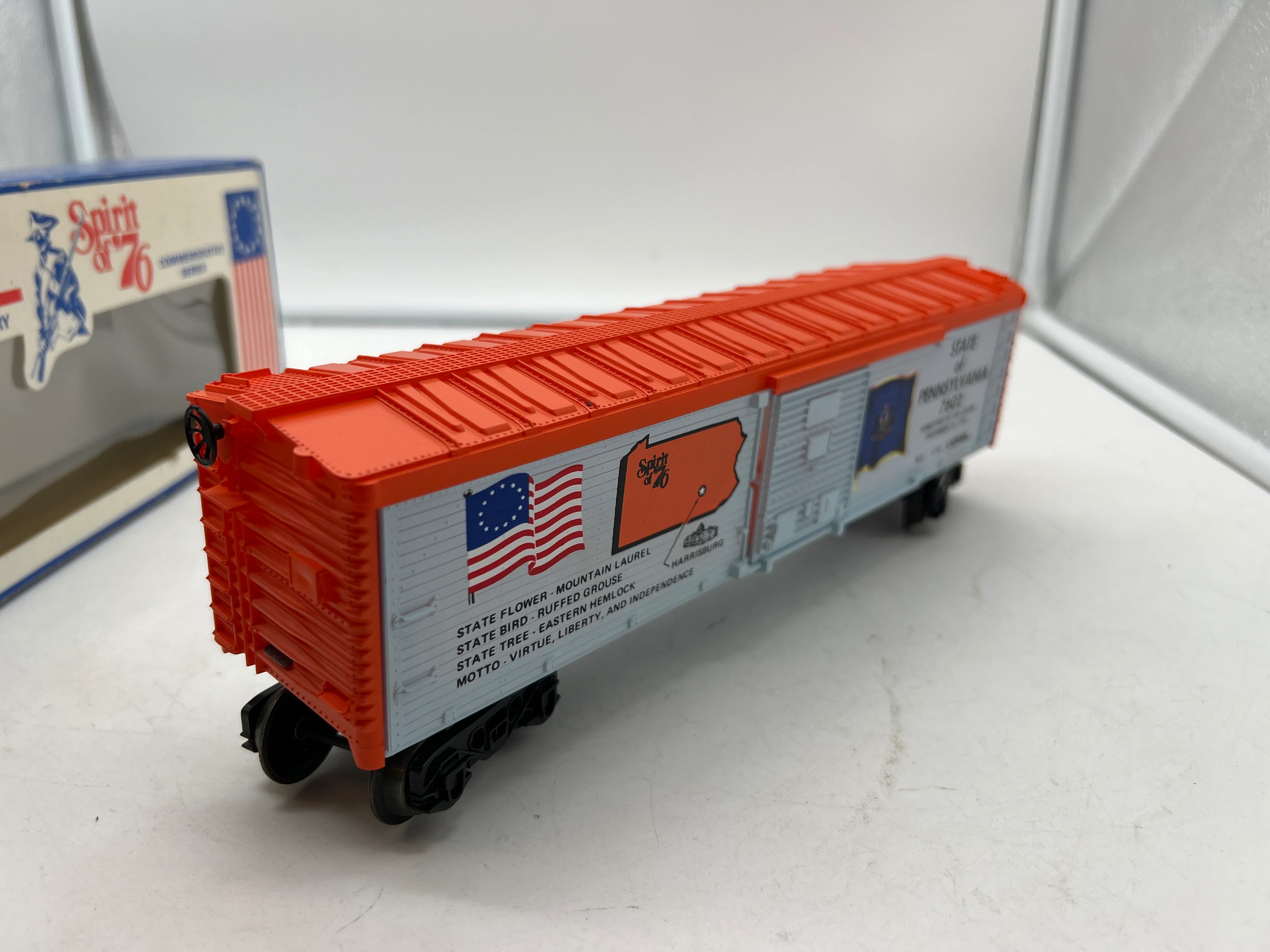 Lionel 6-7602 Pennsylvania Spirit of '76 40' boxcar #7602 O SCALE Like New - Image 5