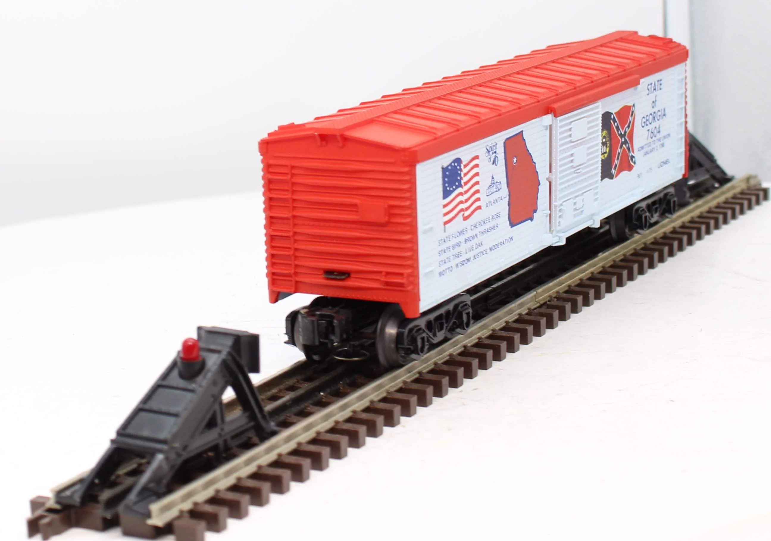 Lionel 6-7604 SPIRIT OF 76 Boxcar State of Georgia O Scale Like New