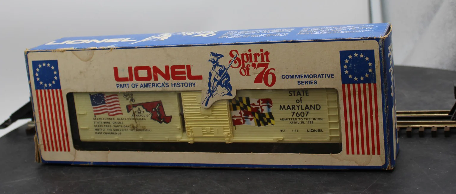Lionel 6-7607 LIONEL Spirit of 76 Maryland Boxcar O SCALE Used Excellent Damaged Box - Image 9