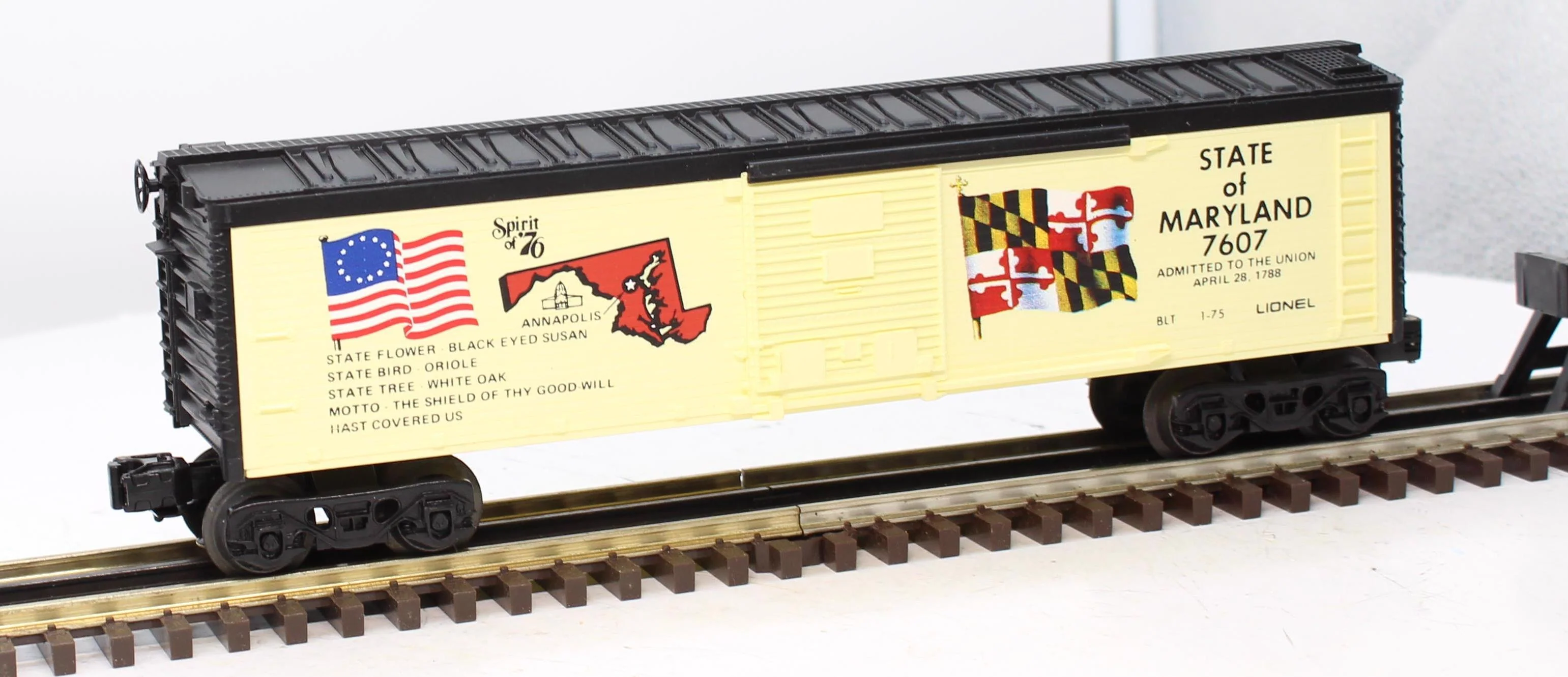Lionel 6-7607 STATE OF MARYLAND Boxcar Mainline O Scale Used - Image 2