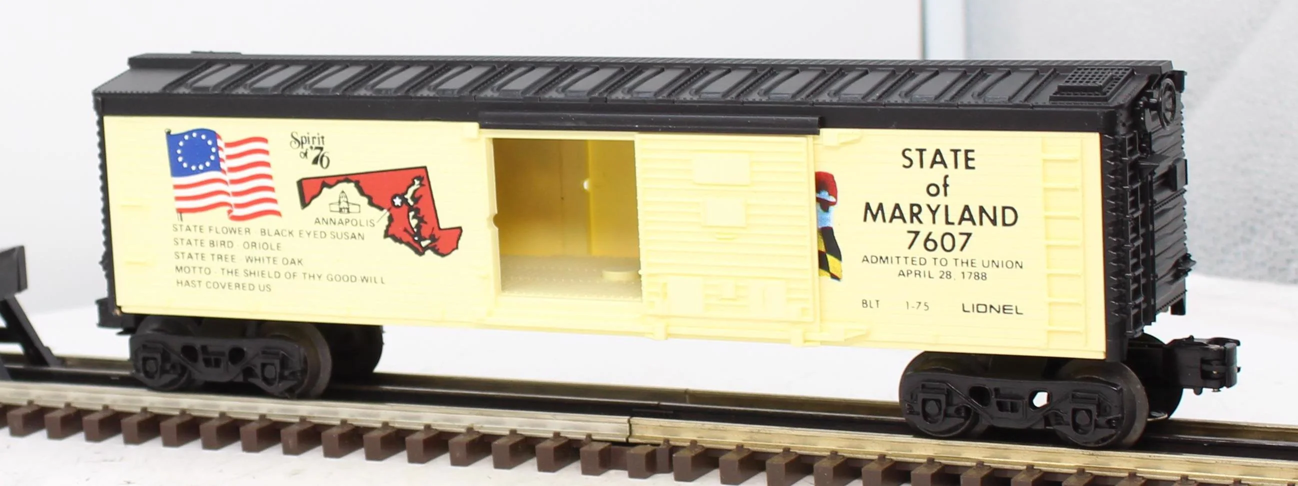 Lionel 6-7607 STATE OF MARYLAND Boxcar Mainline O Scale Used - Image 3
