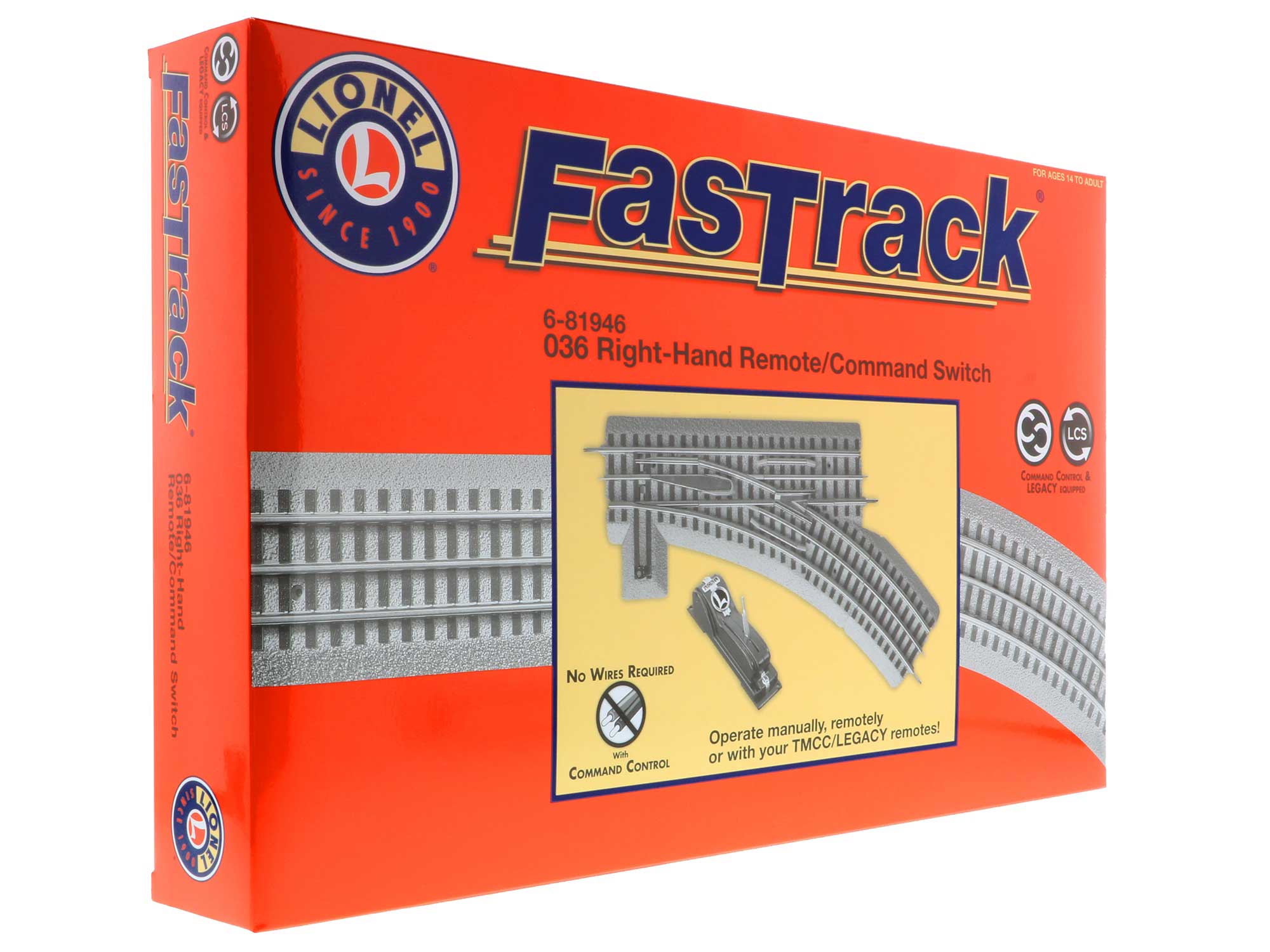 Lionel 6-81946 FasTrack O36 Remote/Command Switch - Right Hand O SCALE NEW - Image 3