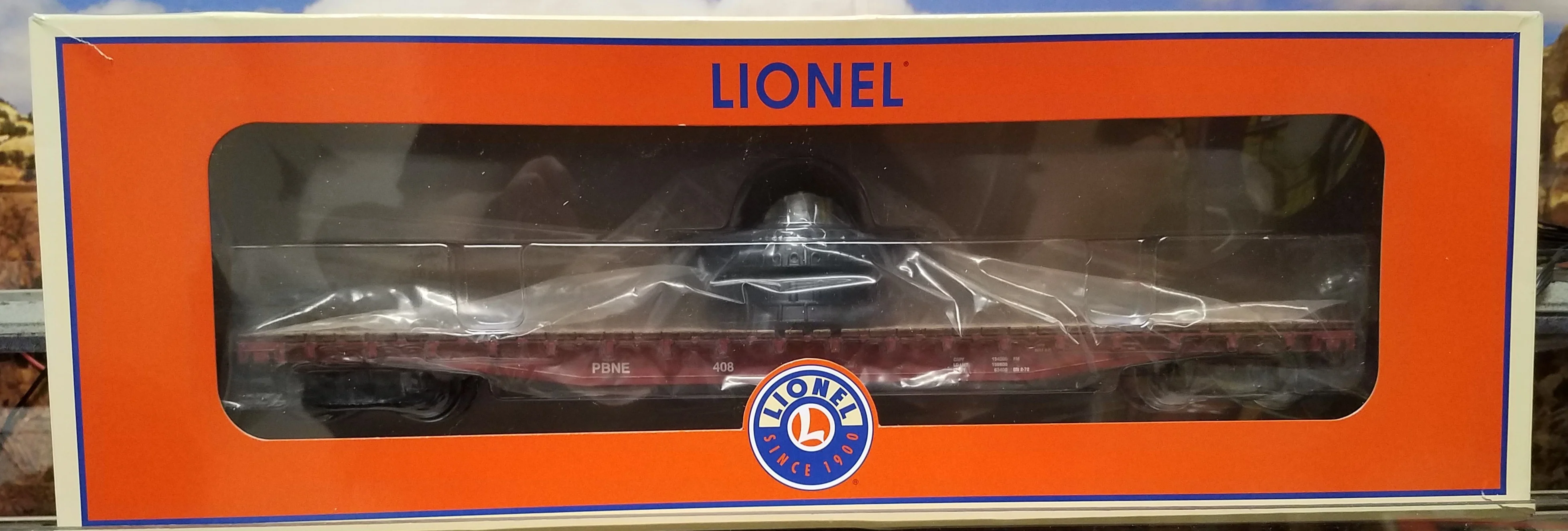 Lionel 6-83524 Patapsco & Black River P&BR PS-4 flatcar #408 from 6-83092 freight set O SCALE NEW - Image 3