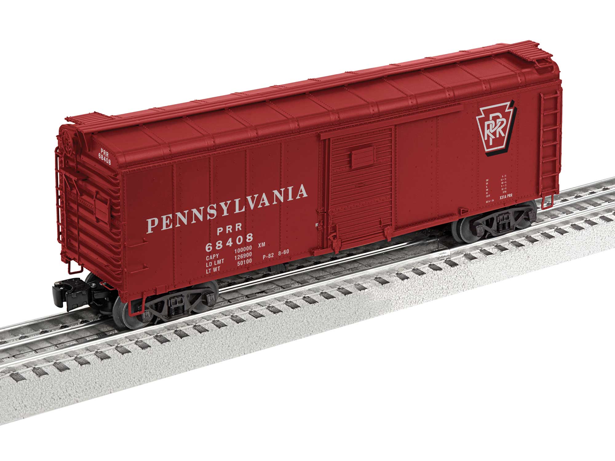 Lionel 6-84890 PENNSYLVANIA X31 ROUND ROOF BOXCAR #68408  O Scale NIB