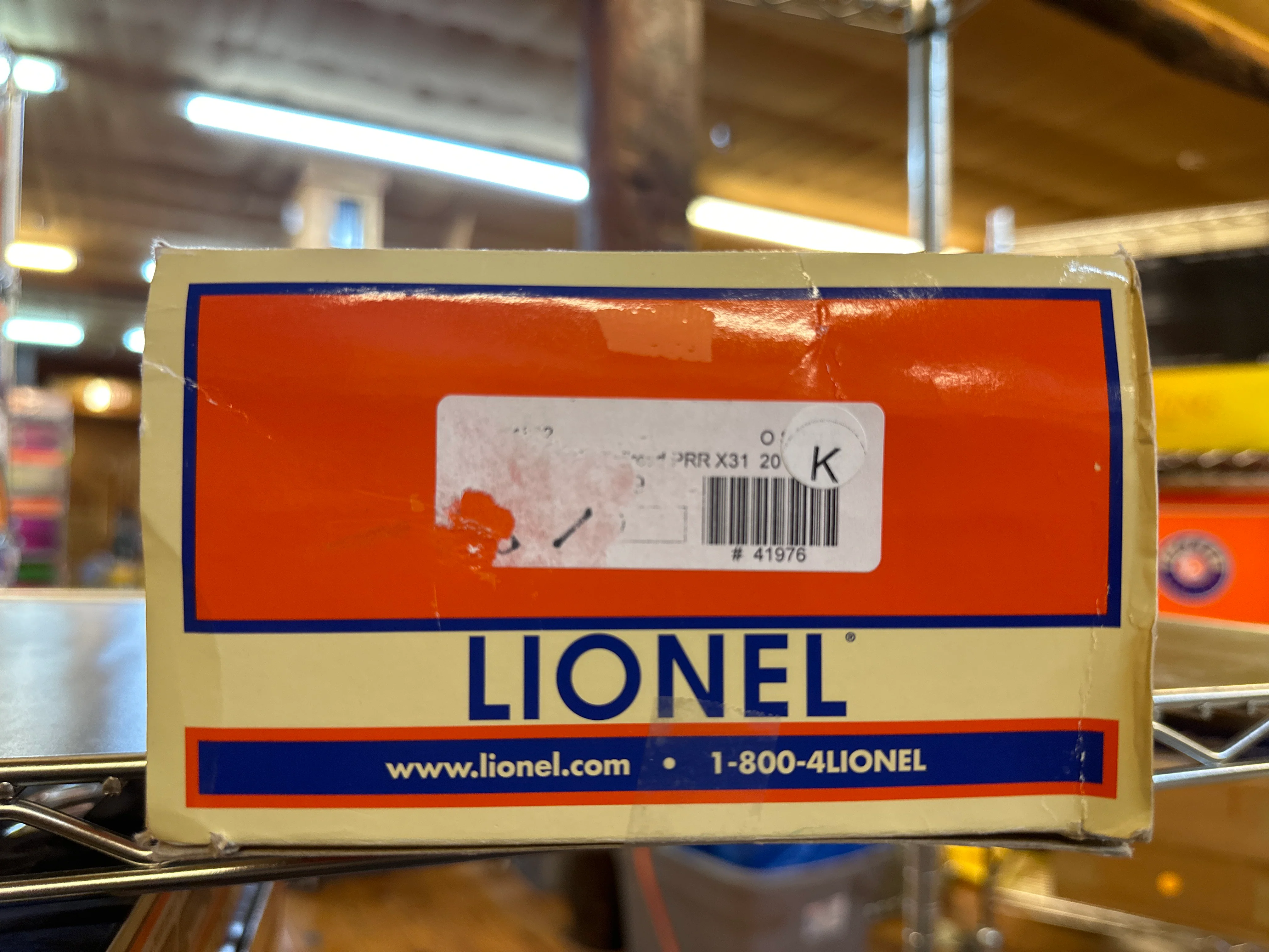 Lionel 6-84892 PENNSYLVANIA X31 ROUND ROOF BOXCAR #76803 O SCALE NEW Damaged Box - Image 3