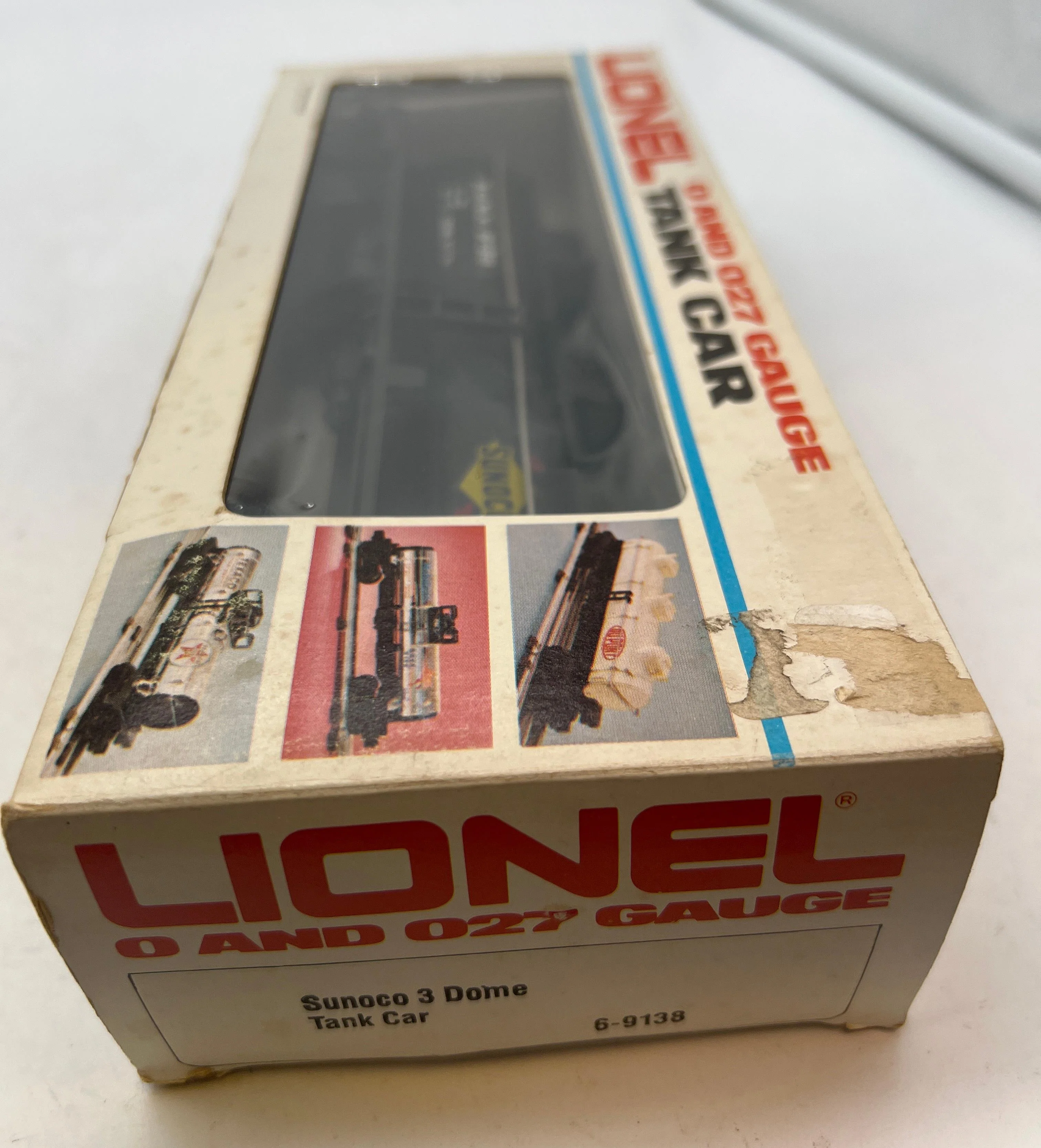 Lionel 6-9138 Sunoco Triple Dome Black Tank Car O SCALE Used Excellent - Image 4