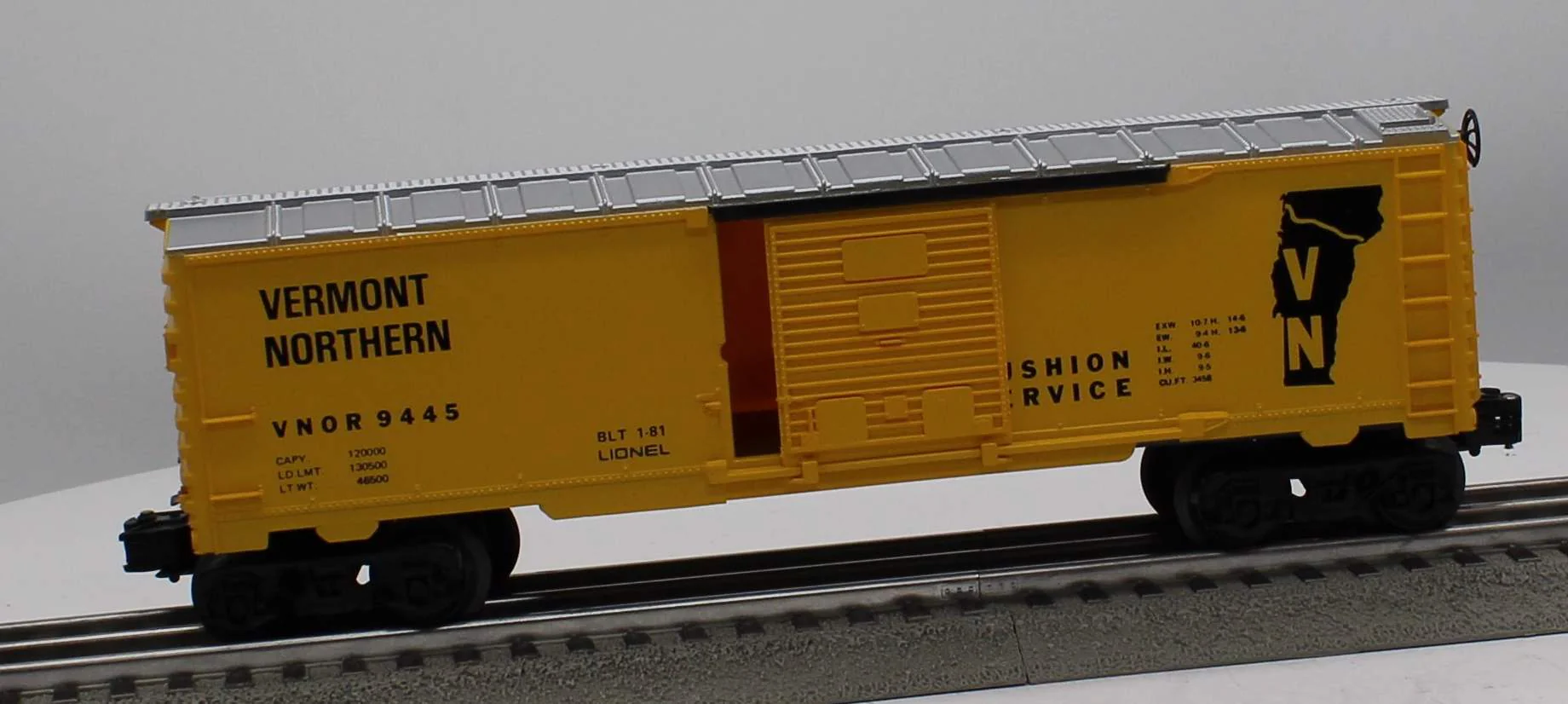 Lionel 6-9445 VERMONT NORTHERN Boxcar Mainline O Scale Like New - Image 7