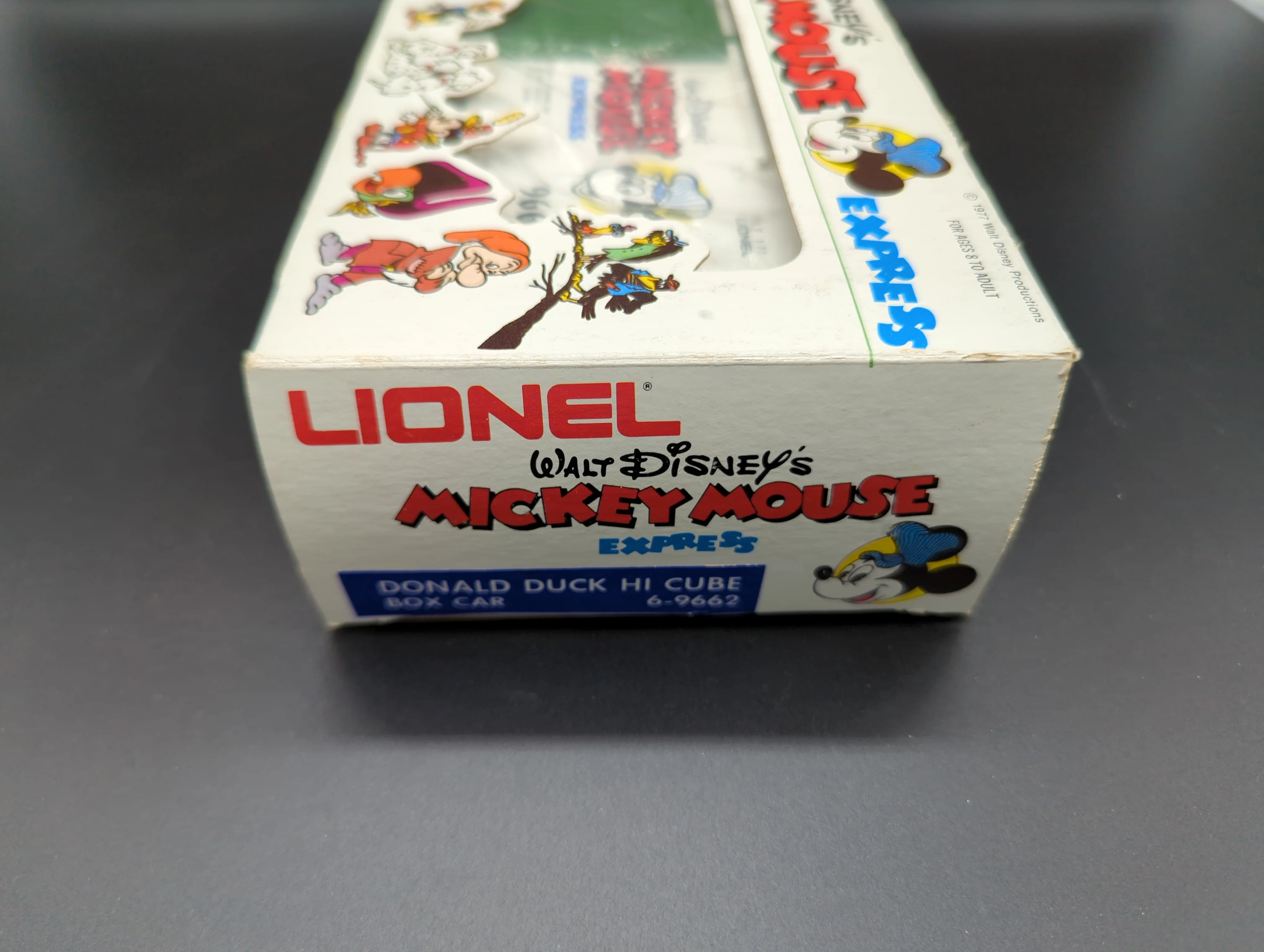 Lionel #6-9662, Donald Duck, Mickey Mouse, hi-cube boxcar. O SCALE Like New - Image 7