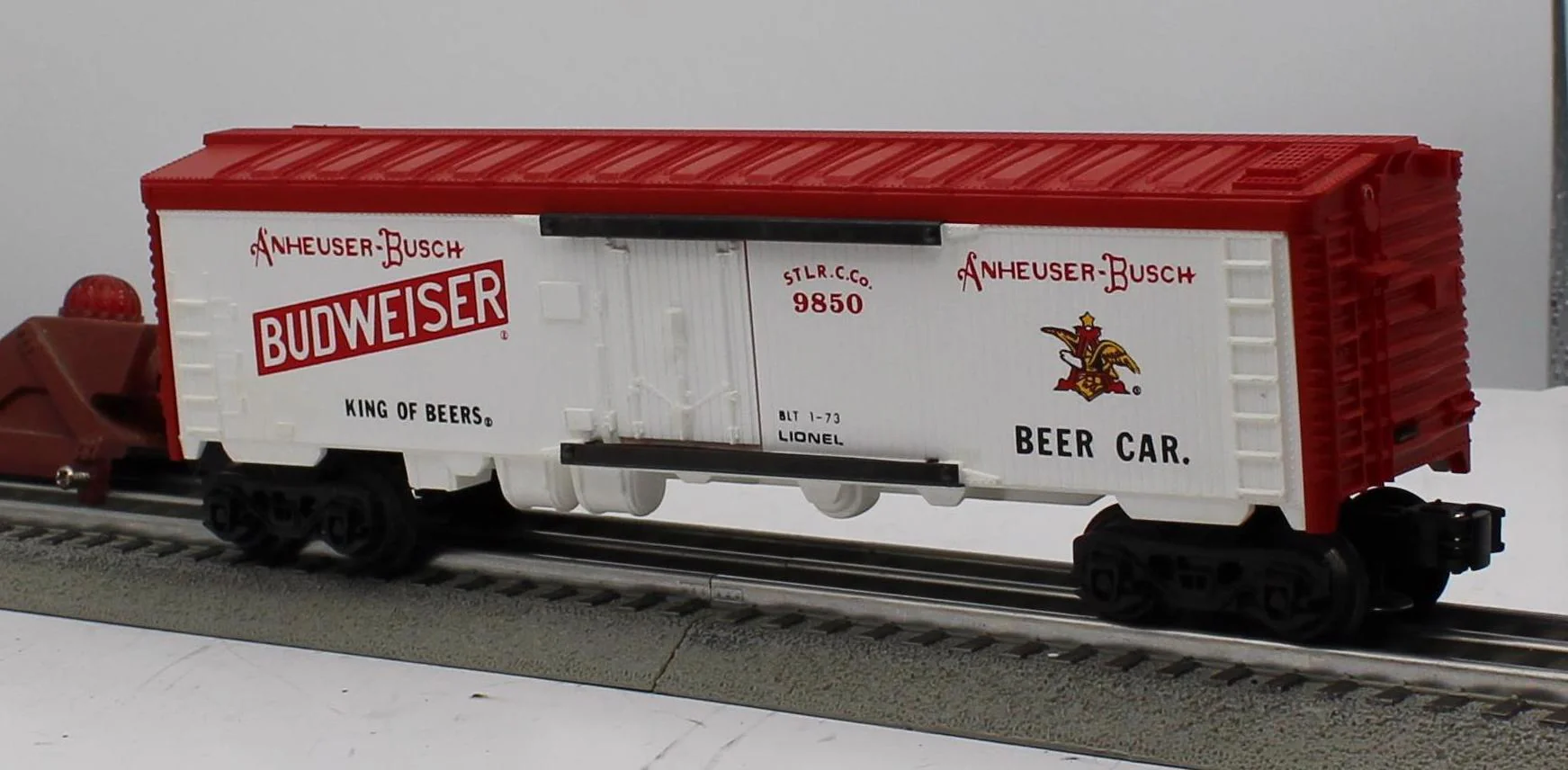Lionel 6-9850 budweiser billboard reefer beer O SCALE Used Excellent - Image 4