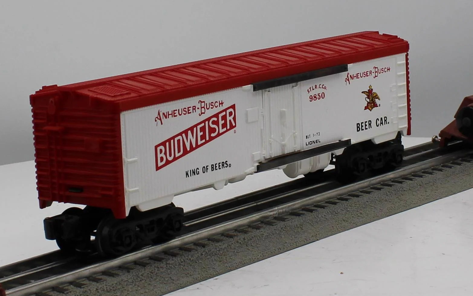 Lionel 6-9850 budweiser billboard reefer beer O SCALE Used Excellent - Image 6