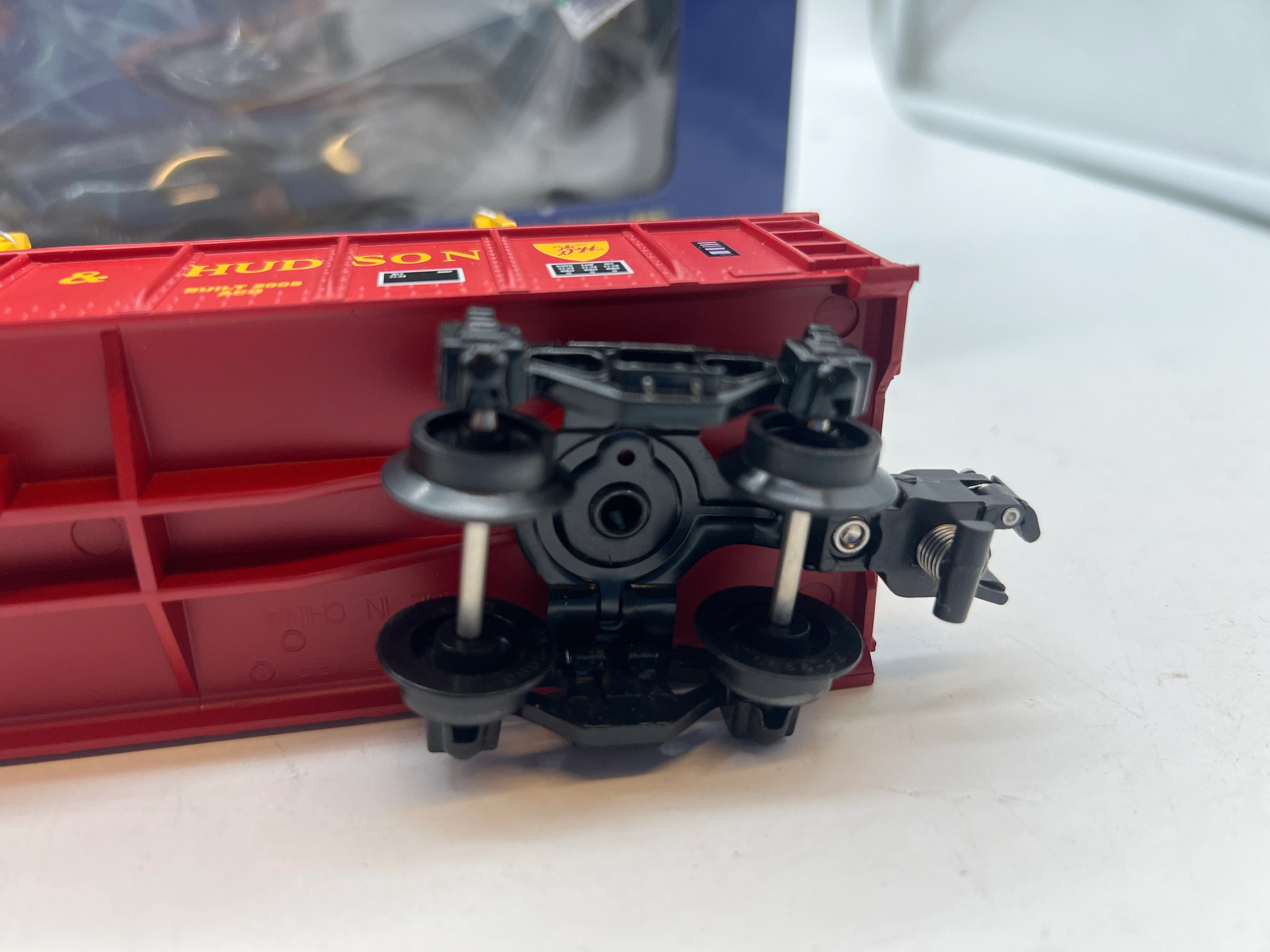 Lionel American Flyer AF 6-48541 Delaware & Hudson Gondola with Pipe Load S SCALE Like New - Image 4