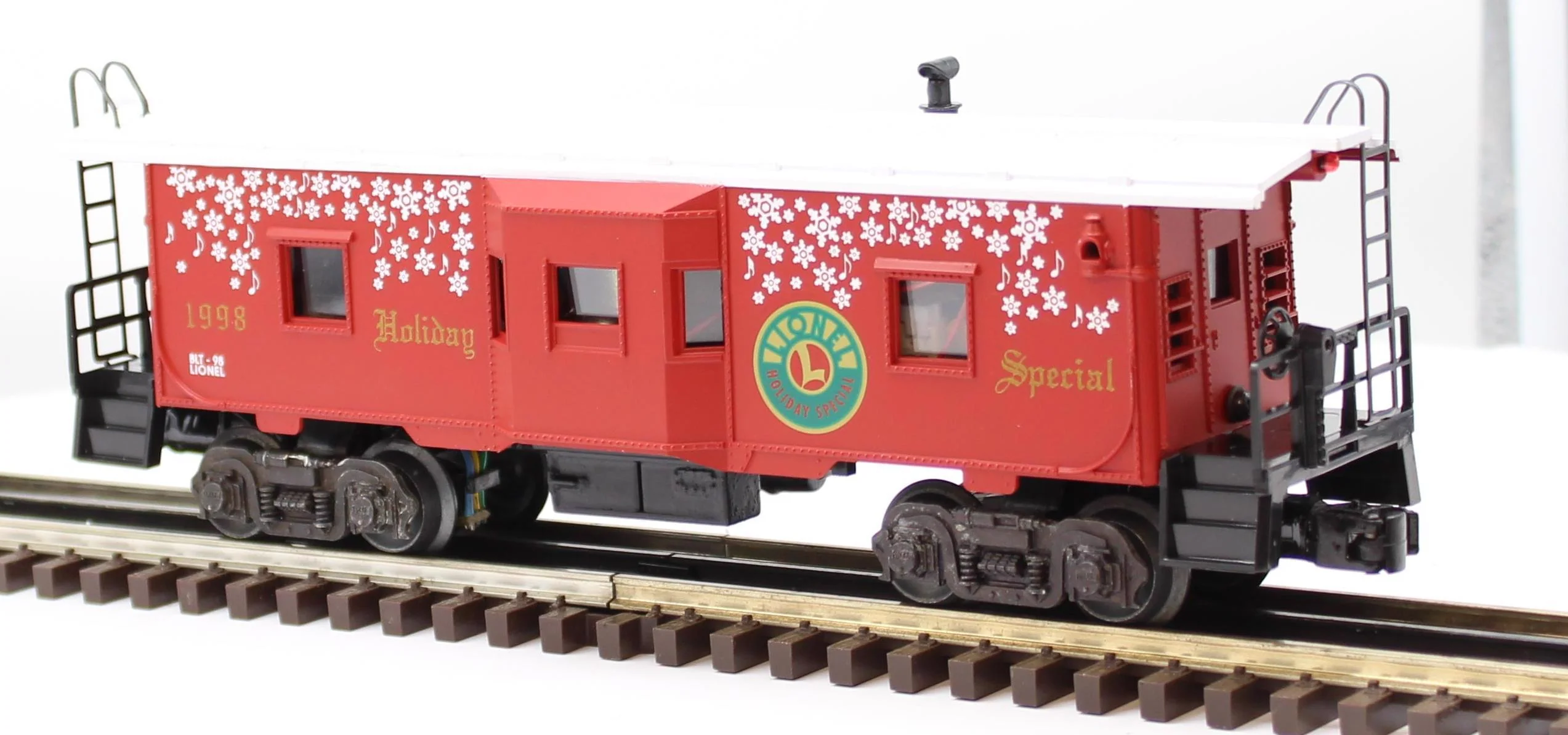 LIONEL Holiday Music Bay Window Caboose Car 6-19750 O SCALE Like New - Image 3