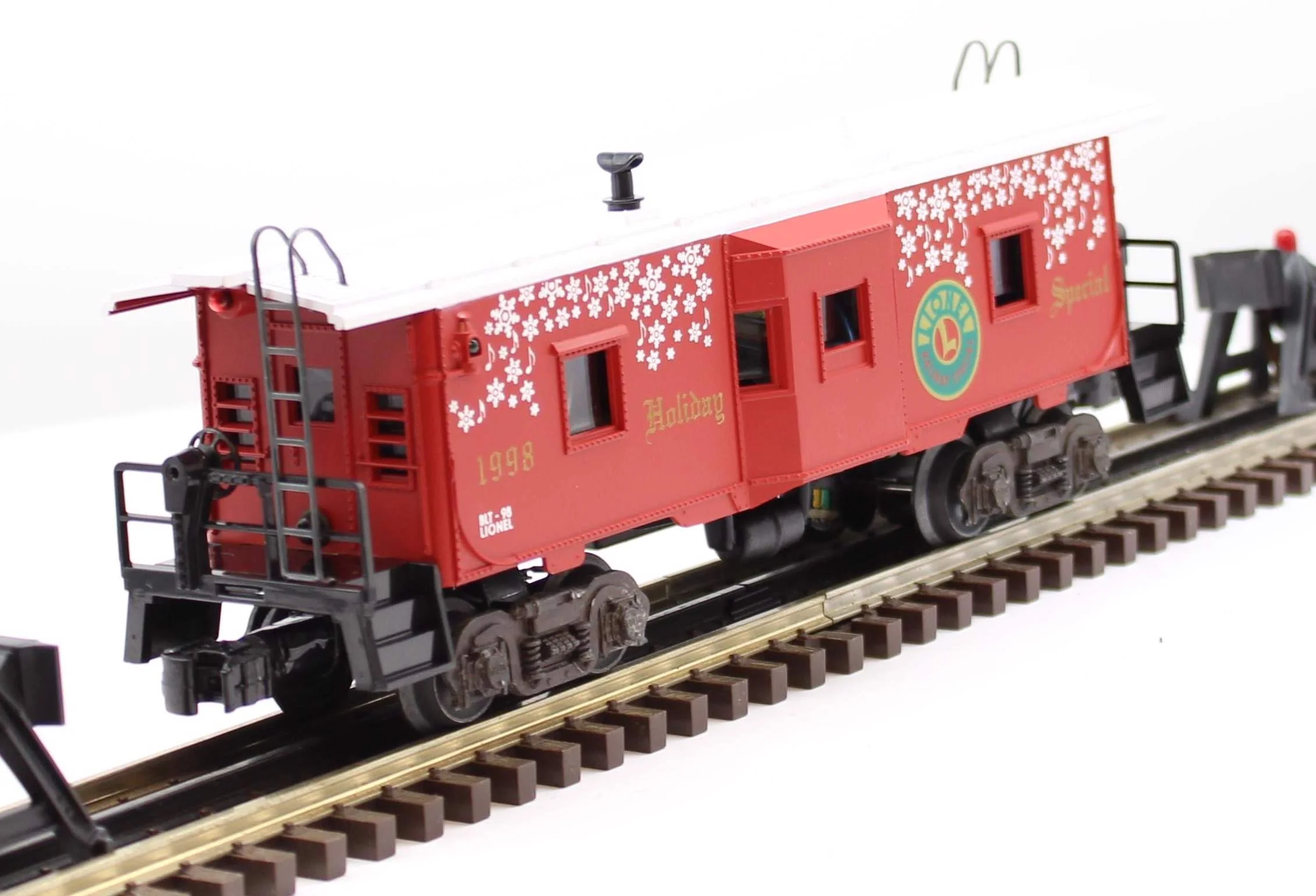 LIONEL Holiday Music Bay Window Caboose Car 6-19750 O SCALE Like New - Image 5