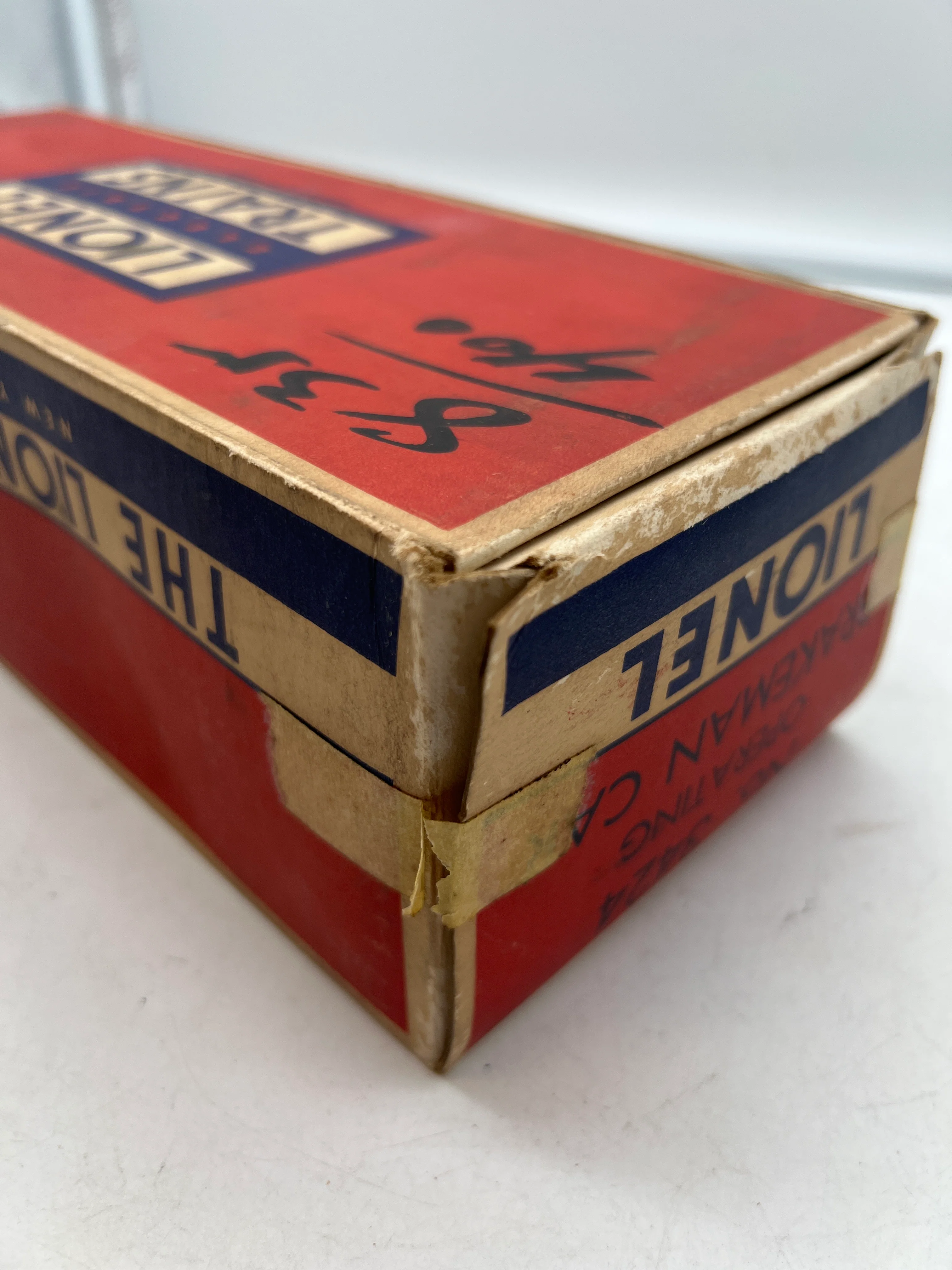 LIONEL POSTWAR 3424 BLUE WABASH BOXCAR OPERATING BRAKEMAN W/ FIGURE O SCALE Used as is Excellent Damaged Box - Image 13