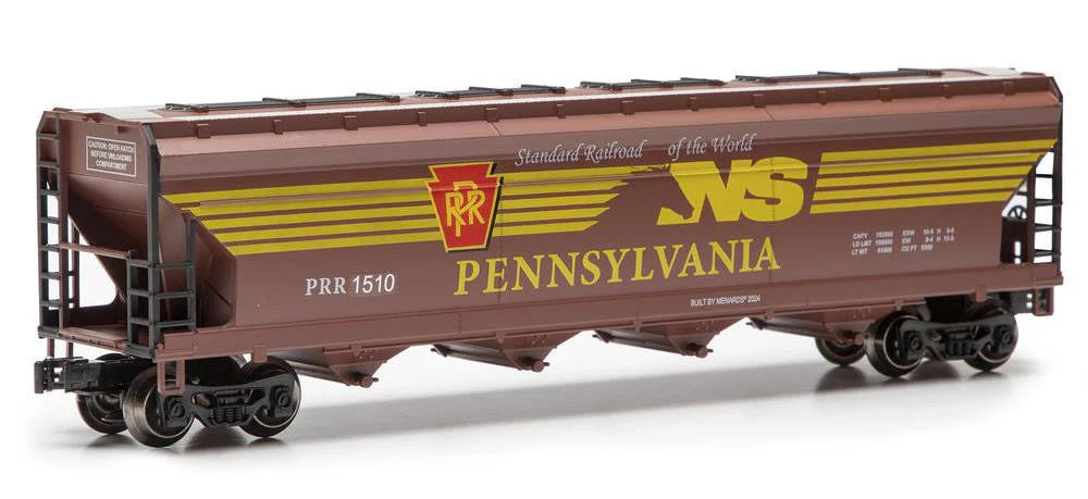 Menards 275-9364 Pennsylvania Railroad PRR - Norfolk Southern NS Heritage-- Smooth Sided Hopper  O SCALE NEW
