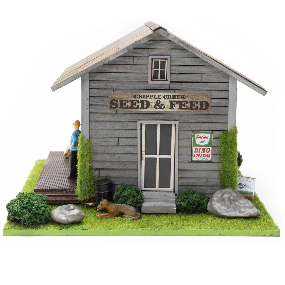Menards 2759378 Cripple Creek Seed & Feed Building O Scale NEW - Image 2