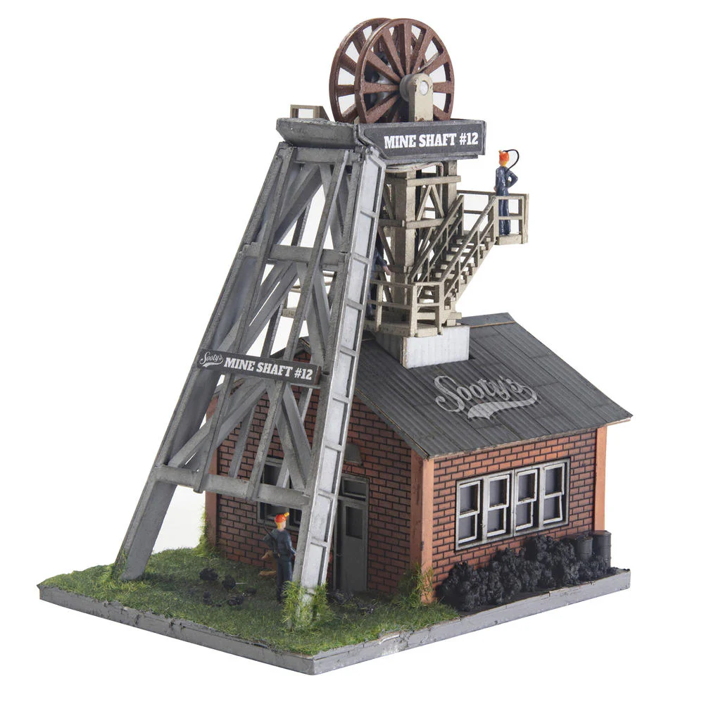 Menards 2759406 Sooty's Mine Shaft #12 Building HO Scale NEW