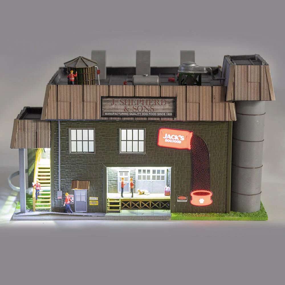 Menards 279-4053 J. Shepherd and Sons Dog Food Factory HO Scale - Image 3
