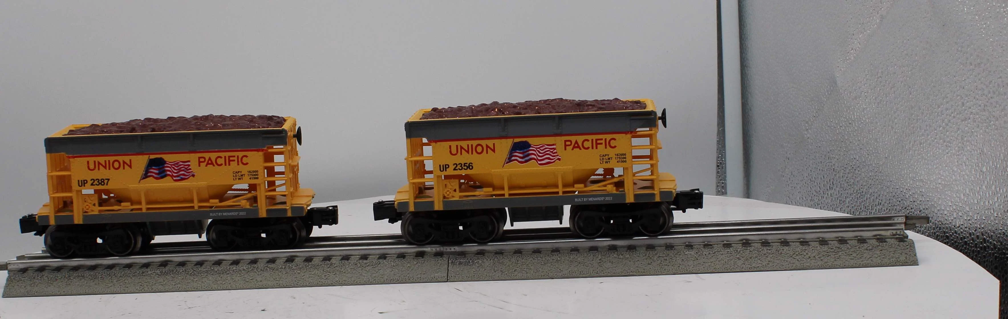 Menards 279-8553 UP Union Pacific Ore Cars 2-Pack O SCALE Like New - Image 5