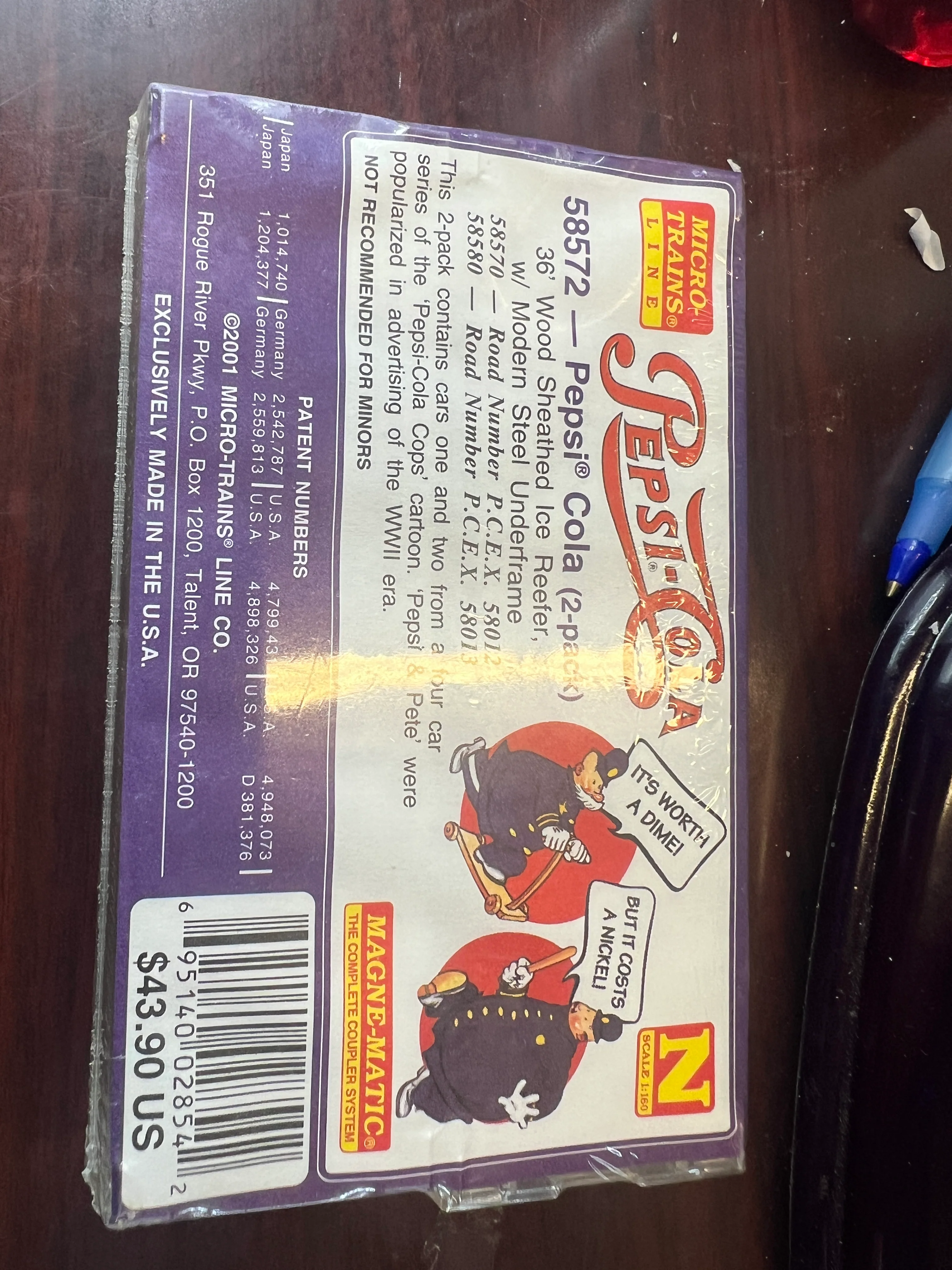 Micro-Trains MTL #58572 PCEX Pepsi Cola 36' reefer 2-pack N scale NEW - Image 3