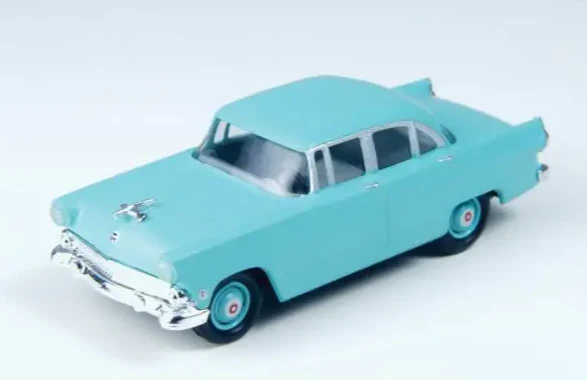 Mini-Metals 30385 1955 Ford Mainline 4-Door Sedan - Assembled - Mini Metals(R) -- Seahaze Green HO SCALE NEW