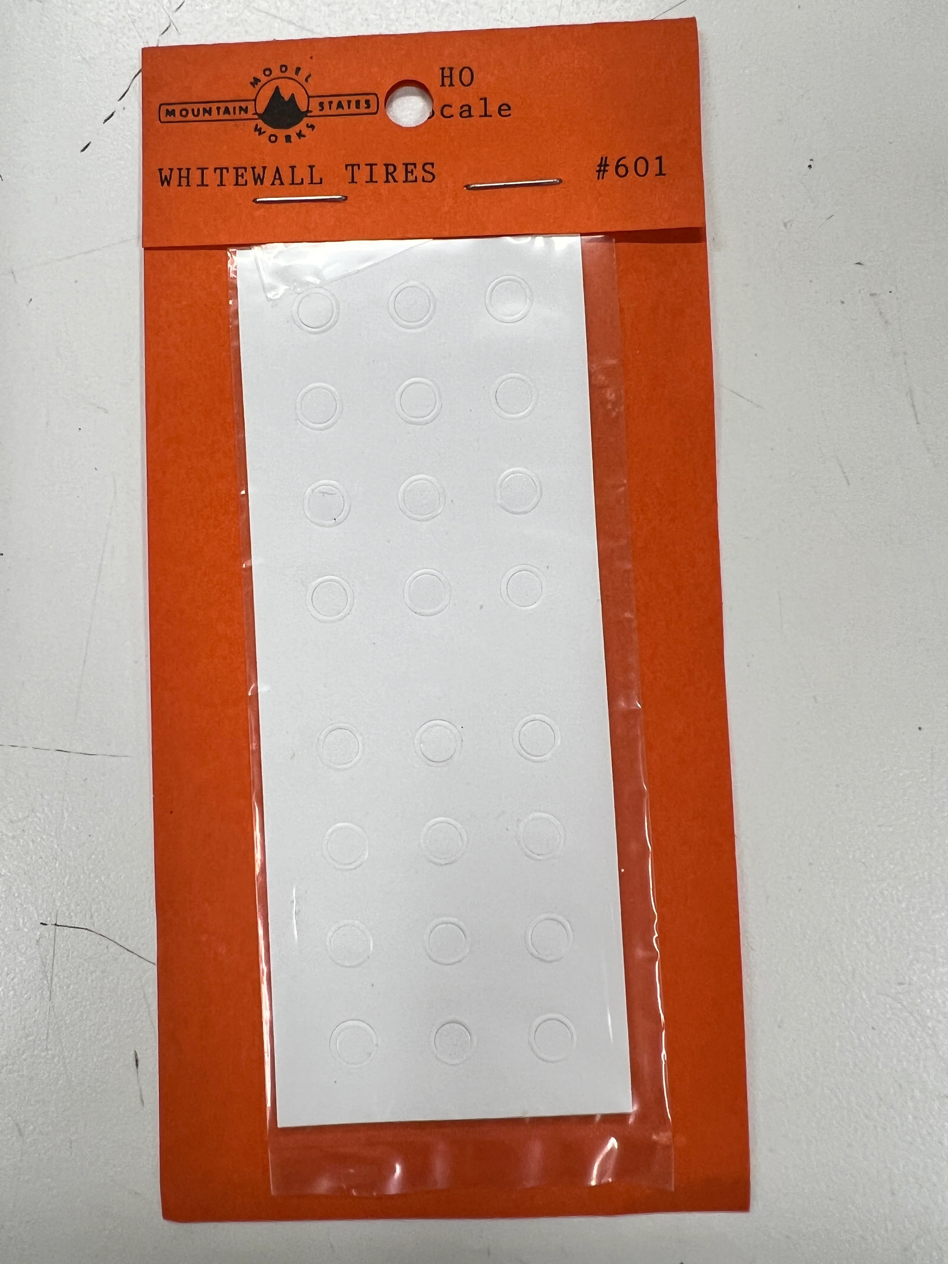 Mountain States Model Works 601 Whitewall Tires stickers HO SCALE