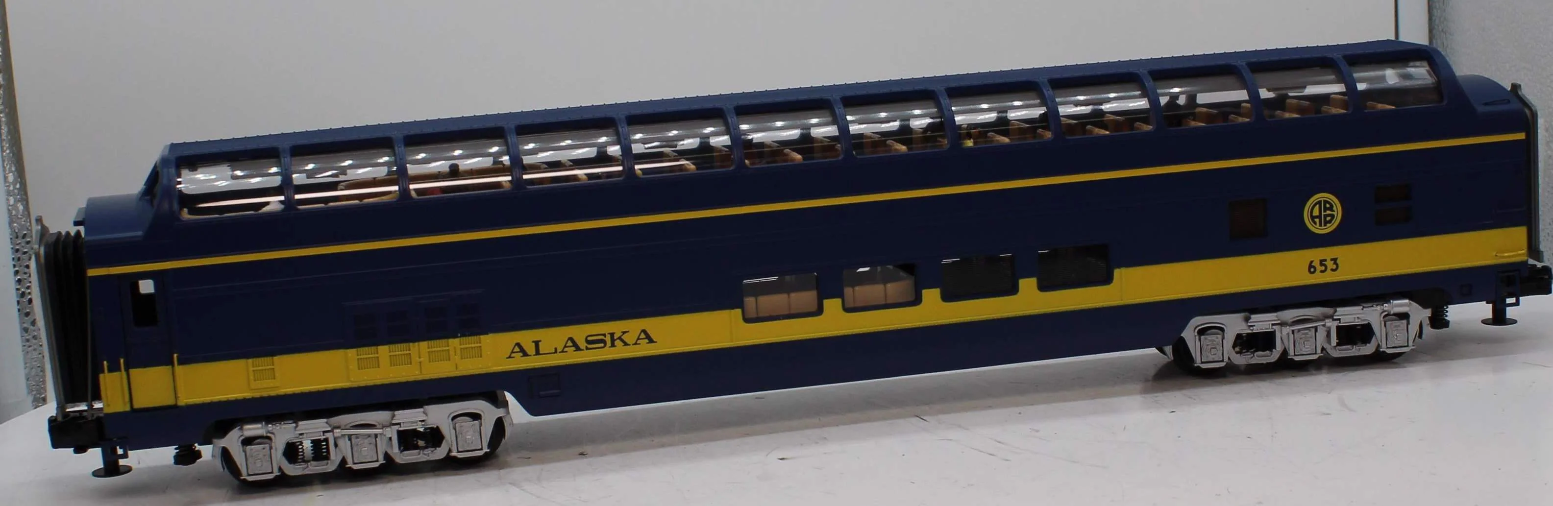 MTH 20-20452C 70'Streamlined Full Length Vista Dome Passenger Car O SCALE Like New - Image 2