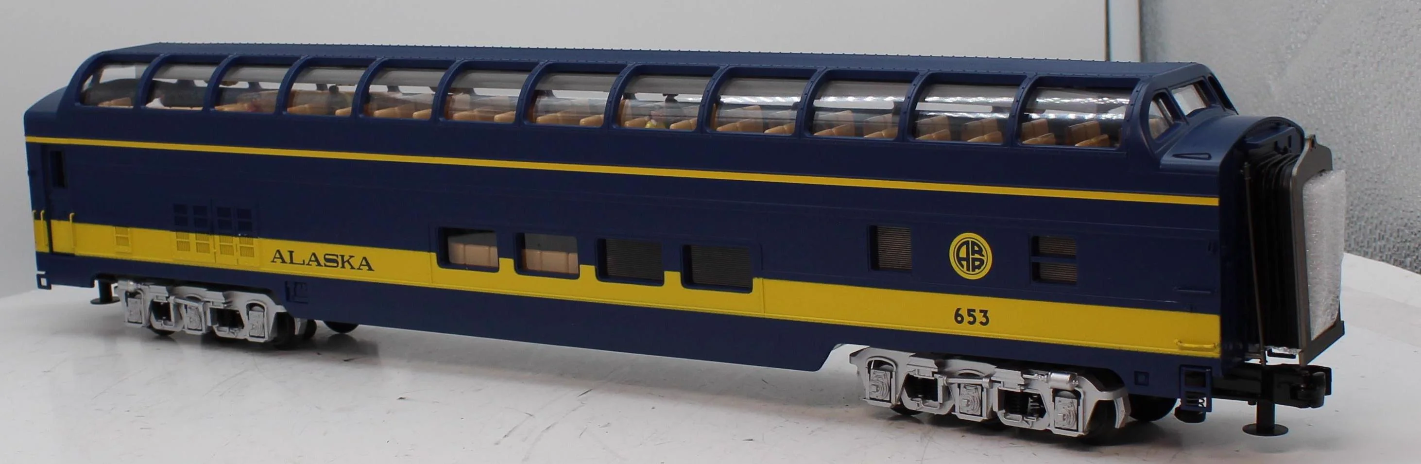 MTH 20-20452C 70'Streamlined Full Length Vista Dome Passenger Car O SCALE Like New - Image 4