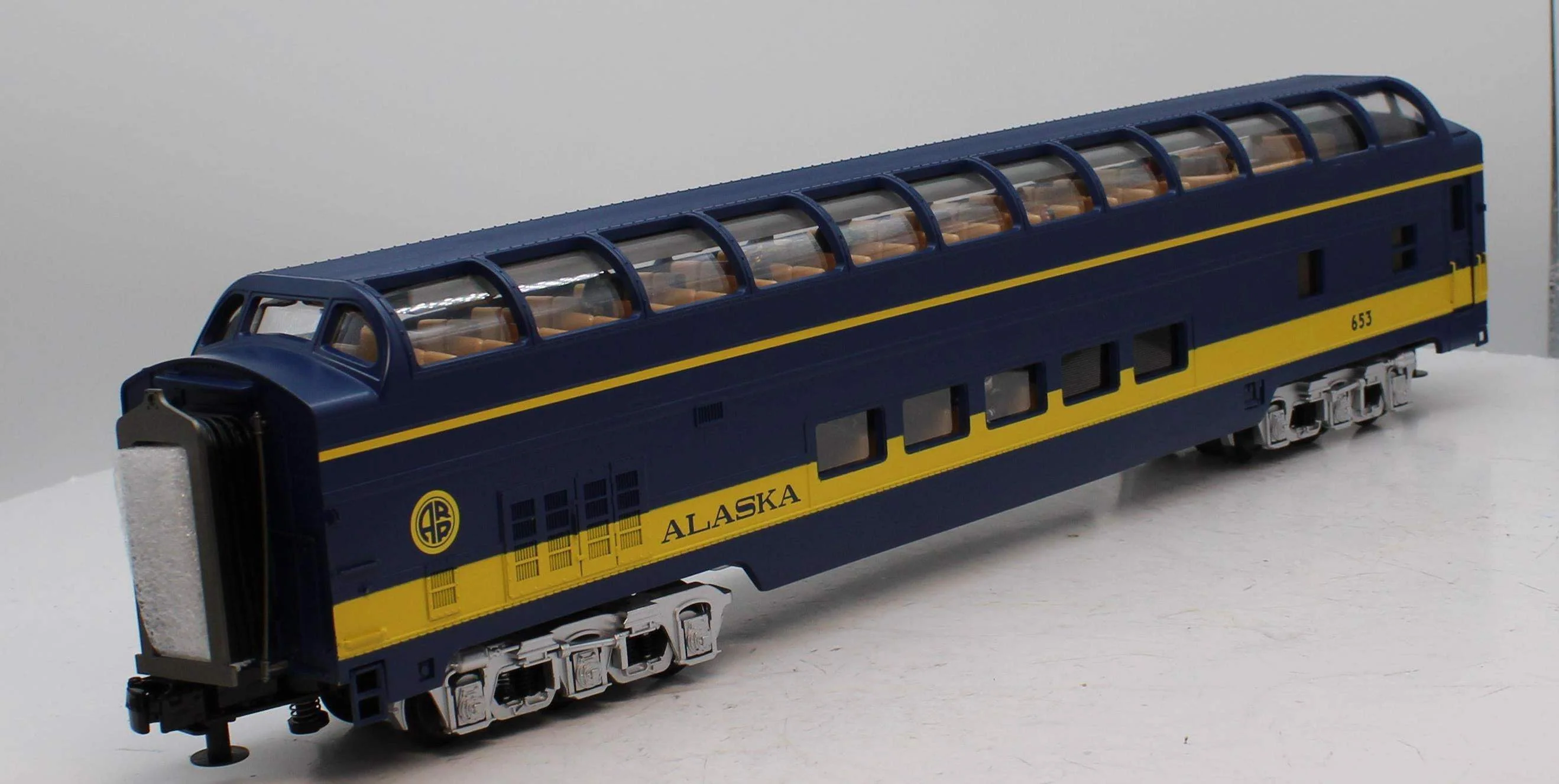 MTH 20-20452C 70'Streamlined Full Length Vista Dome Passenger Car O SCALE Like New - Image 6