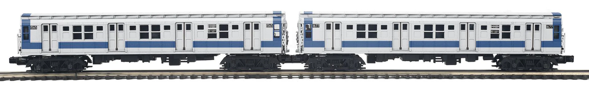 MTH 20-21942-1 Metropolitan Transportation Authority Subway Set R9 with 20-21942-3 Add on O Scale limited NEW - Image 3