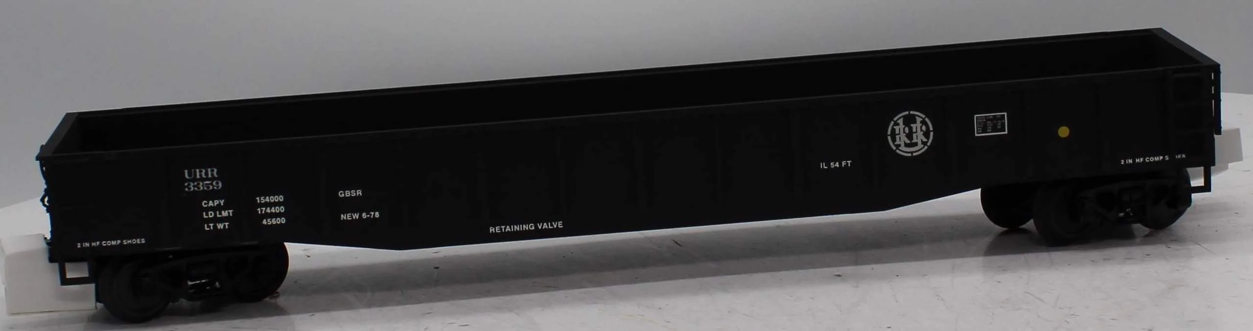 MTH 20-3359 URR Custom Gondola O Scale Like New
