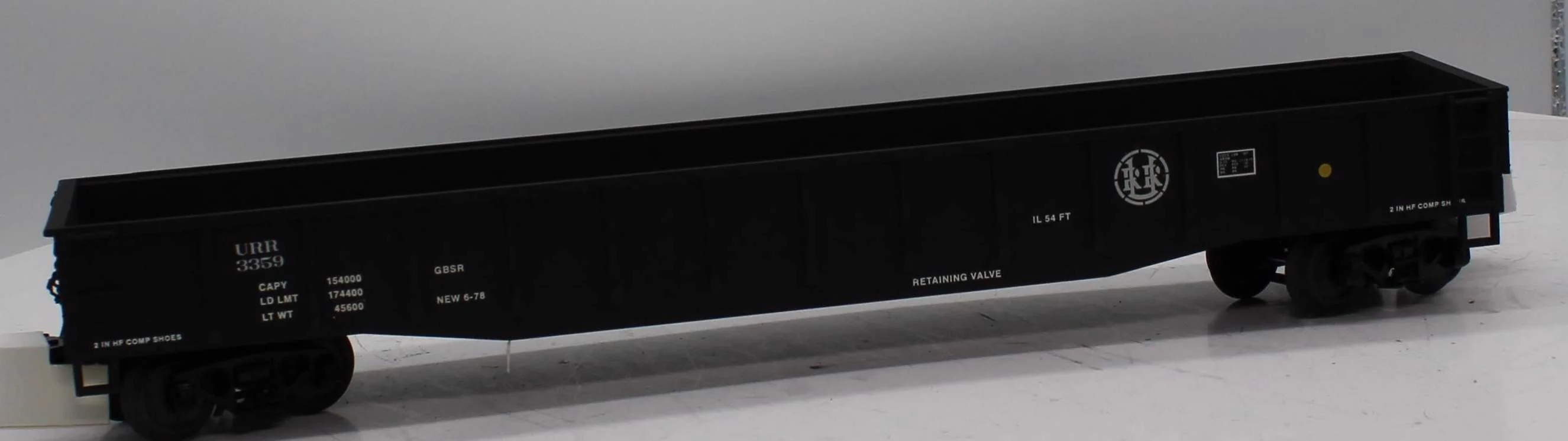 MTH 20-3359 URR Custom Gondola O Scale Like New - Image 2