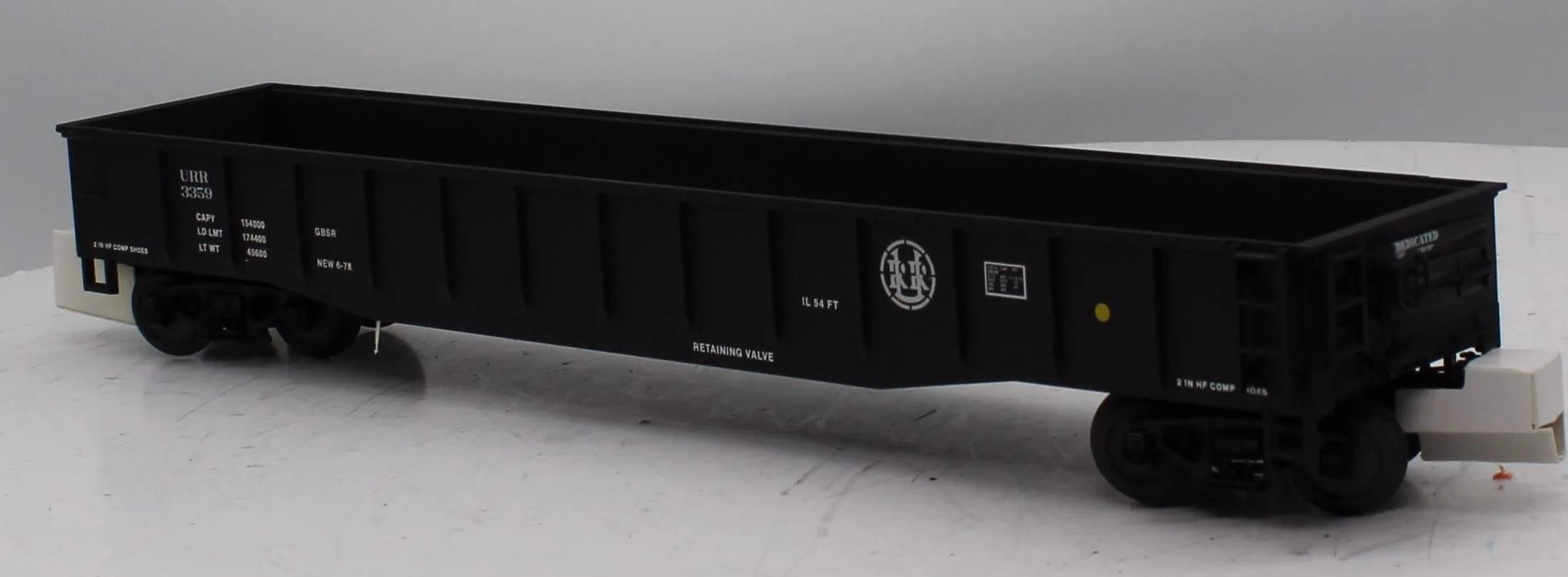 MTH 20-3359 URR Custom Gondola O Scale Like New - Image 4
