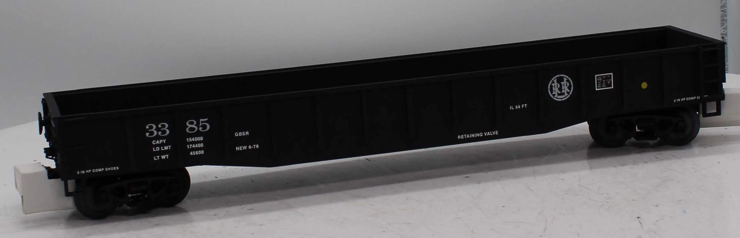 MTH 20-3385 URR Custom Gondola Car #3385 O Scale Like New