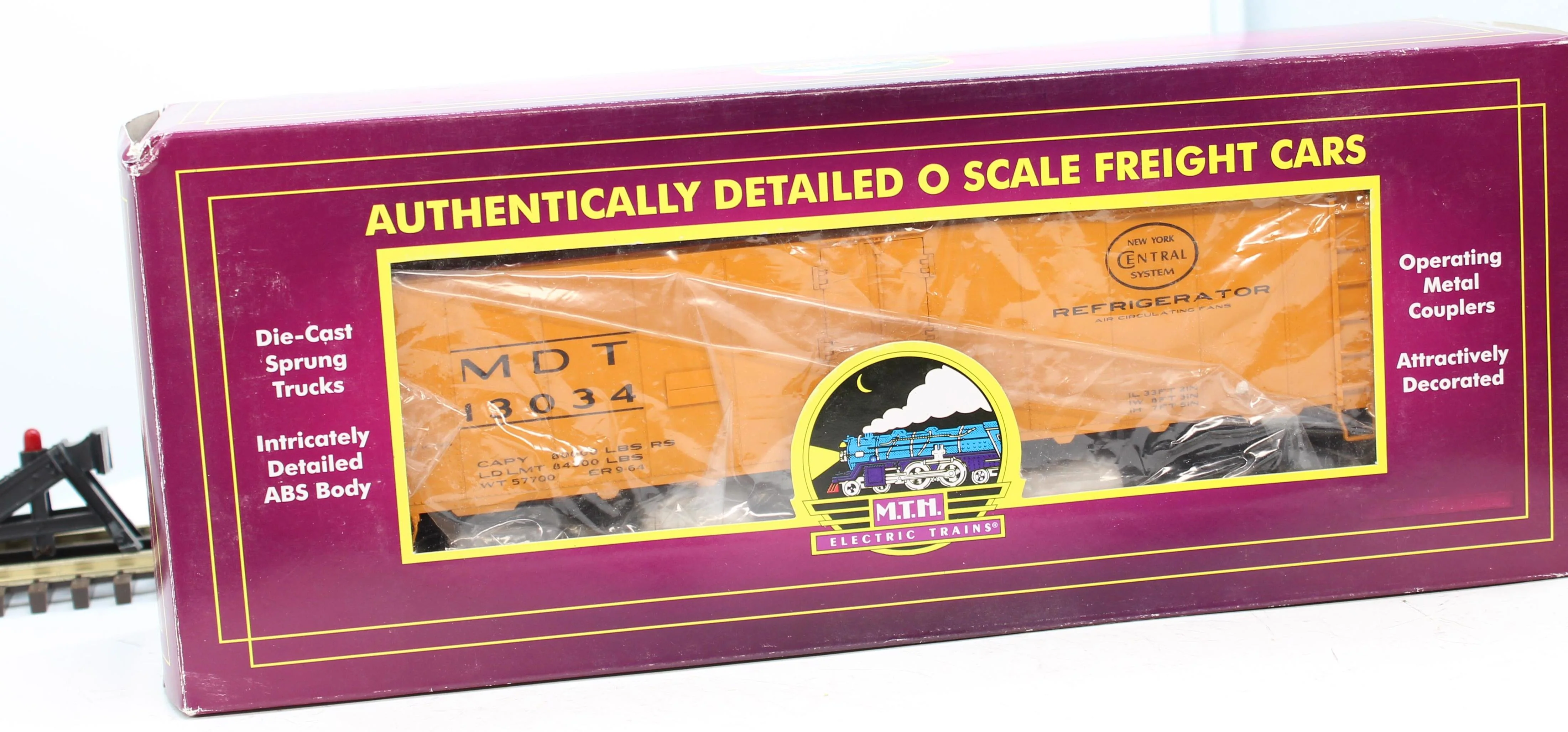 MTH 20-3542c New York Central NYC 40' Steel Sided Reefer Car O SCALE Used Excellent - Image 10