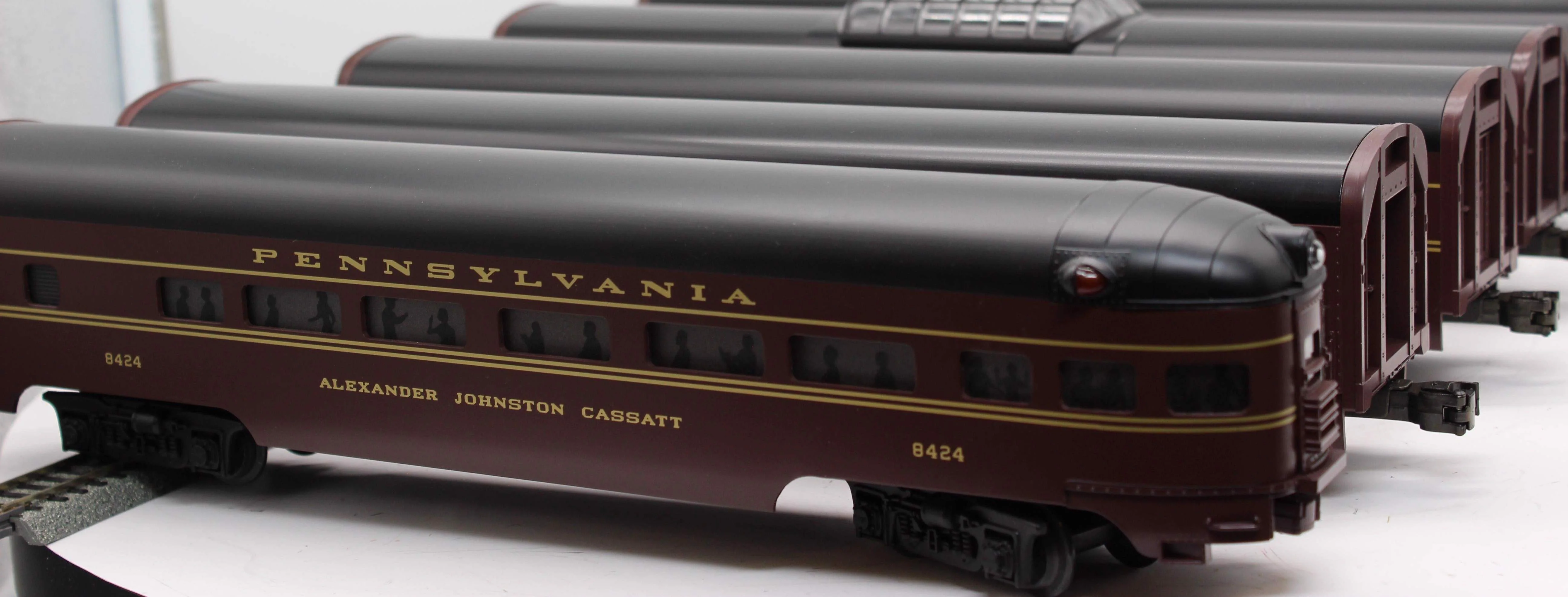 MTH MT / 20-6003 PENNSYLVANIA 5-Car 60' Aluminum Passenger Set Premier O Scale Like New - Image 6