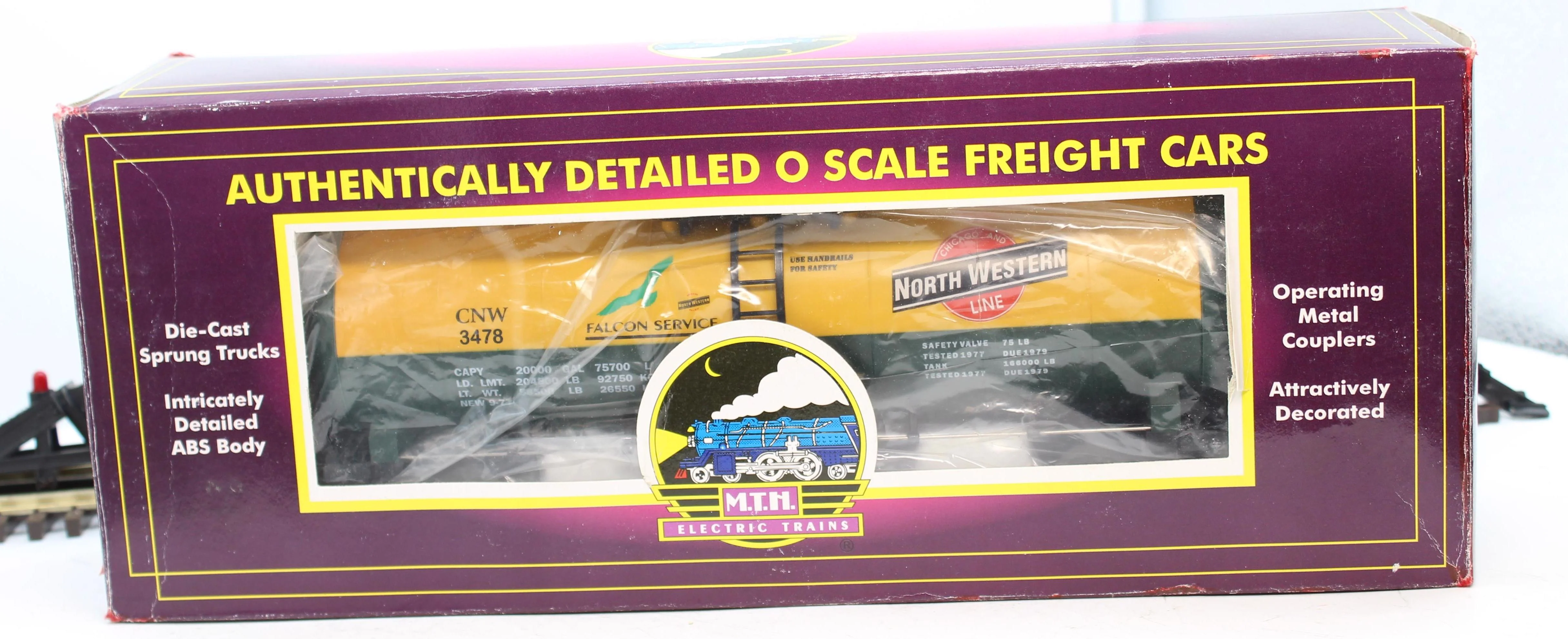 MTH 20-9203 MT-9203L Chicago Northwestern CNW O Scale Tank Car Like New - Image 2
