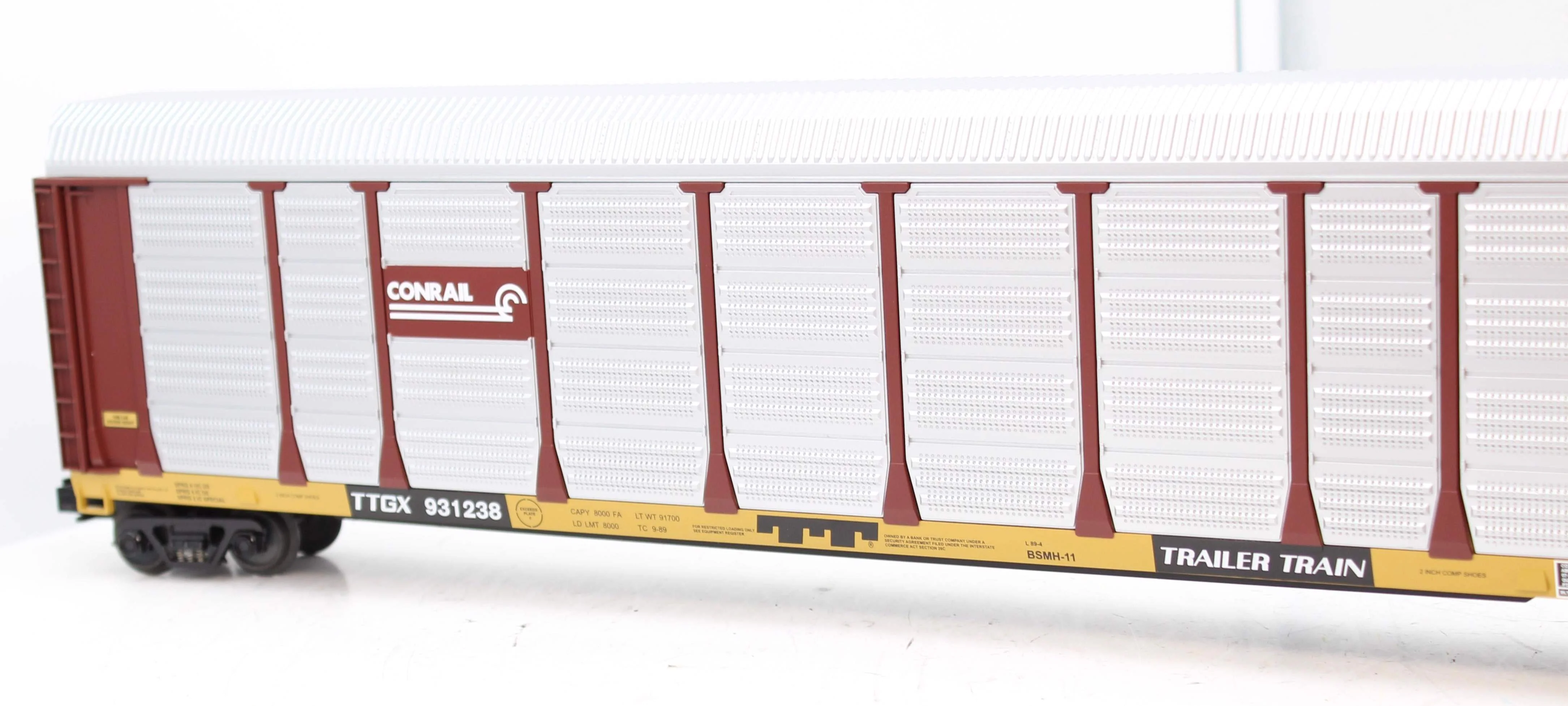 MTH 20-98241 Premier Conrail Corrugated Auto Carrier O SCALE NEW Damaged Box - Image 4