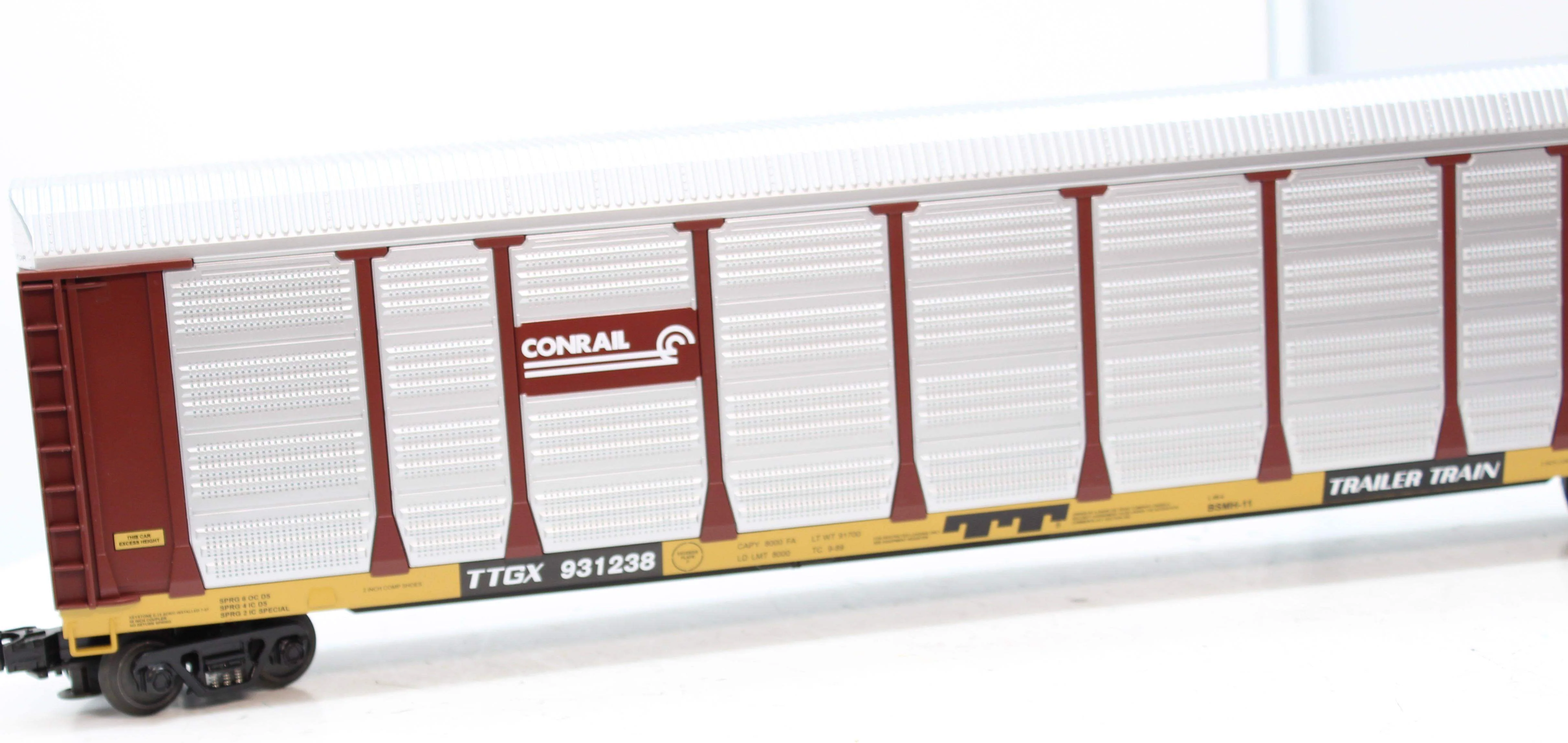 MTH 20-98241 Premier Conrail Corrugated Auto Carrier O SCALE NEW Damaged Box - Image 7