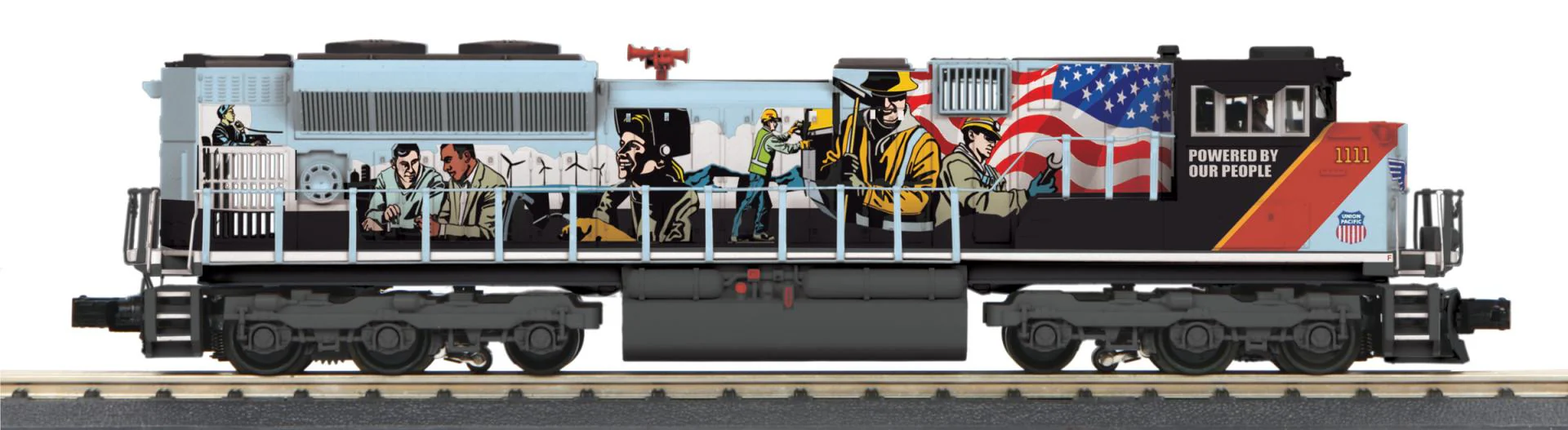 MTH Railking 30-20703-1 Union Pacific SD70ACe Imperial Diesel Engine in  (Powered by the People) O SCALE NEW - Image 2
