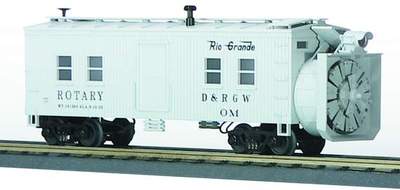 MTH Railking 30-2123 Denver & Rio Grande Rotary Snow Plow Car # O SCALE NEW - Image 3