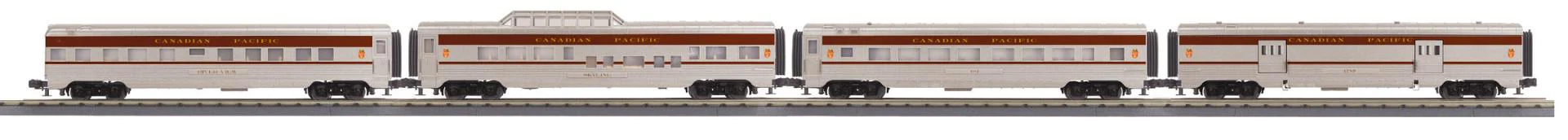 MTH 30-67835 Canadian Pacific CP 60' Streamlined 4 car Passenger Set with 30-67836 CP 2 car passenger set, 30-67837 CP '60 Coach AND 30-67838 60' Streamlined Full-Length Vista Dome Car O Scale NEW - Image 2
