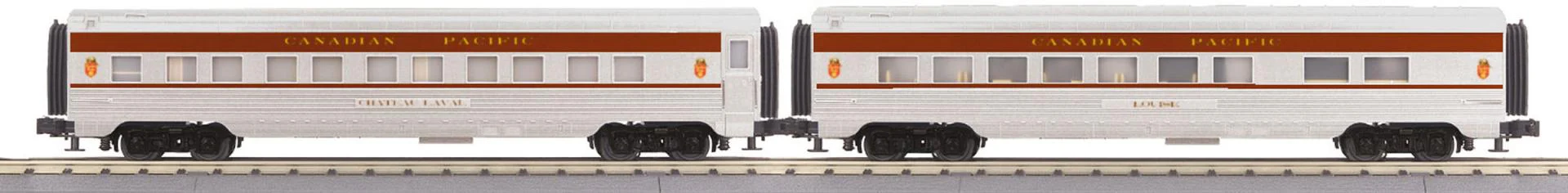 MTH 30-67835 Canadian Pacific CP 60' Streamlined 4 car Passenger Set with 30-67836 CP 2 car passenger set, 30-67837 CP '60 Coach AND 30-67838 60' Streamlined Full-Length Vista Dome Car O Scale NEW - Image 3