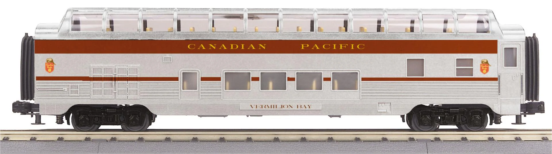 MTH 30-67835 Canadian Pacific CP 60' Streamlined 4 car Passenger Set with 30-67836 CP 2 car passenger set, 30-67837 CP '60 Coach AND 30-67838 60' Streamlined Full-Length Vista Dome Car O Scale NEW - Image 5