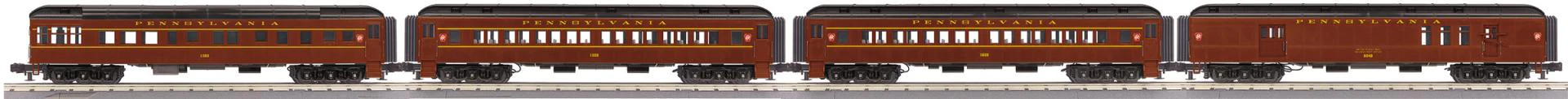 MTH 30-69379 Pennsylvania Railroad PRR 4 Car 60' Madison Passenger Set, 30-69380 2 car Madison Set AND 30-69381 Madison Coach Car (7 Cars) Limited O Scale NEW - Image 2