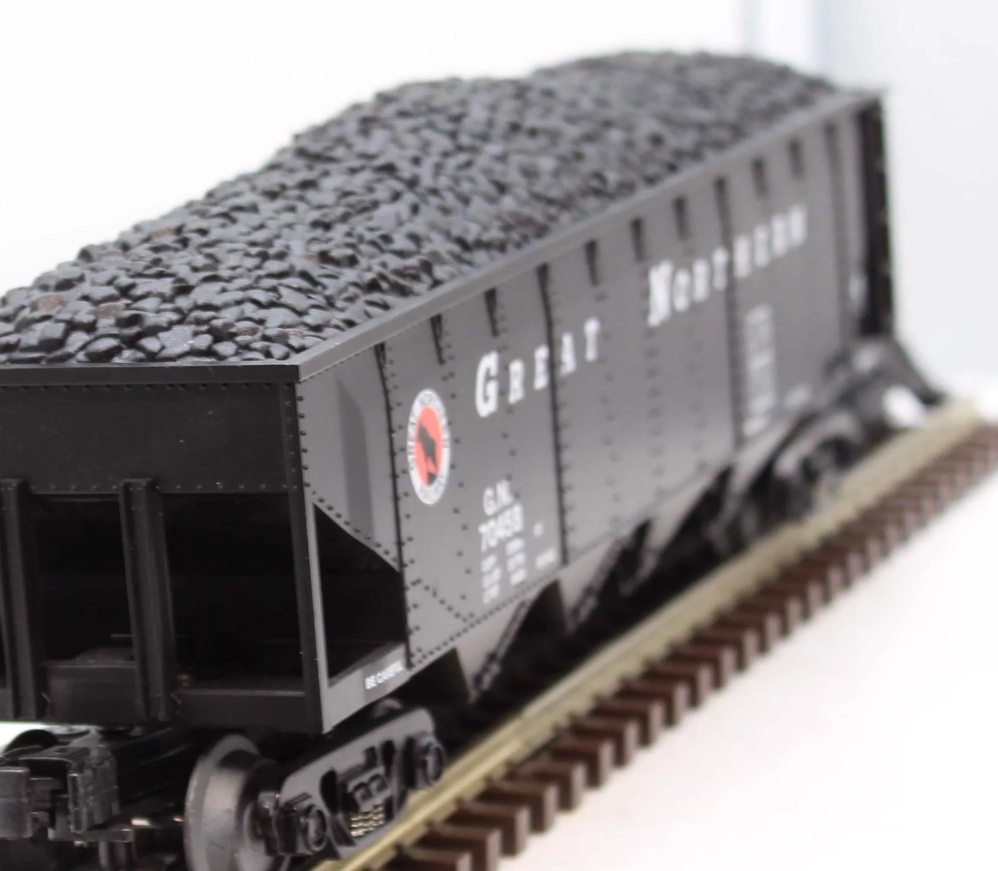 MTH 30-7006E  Great Northern 4 Bay hopper with Coal load O SCALE Used No Box - Image 5